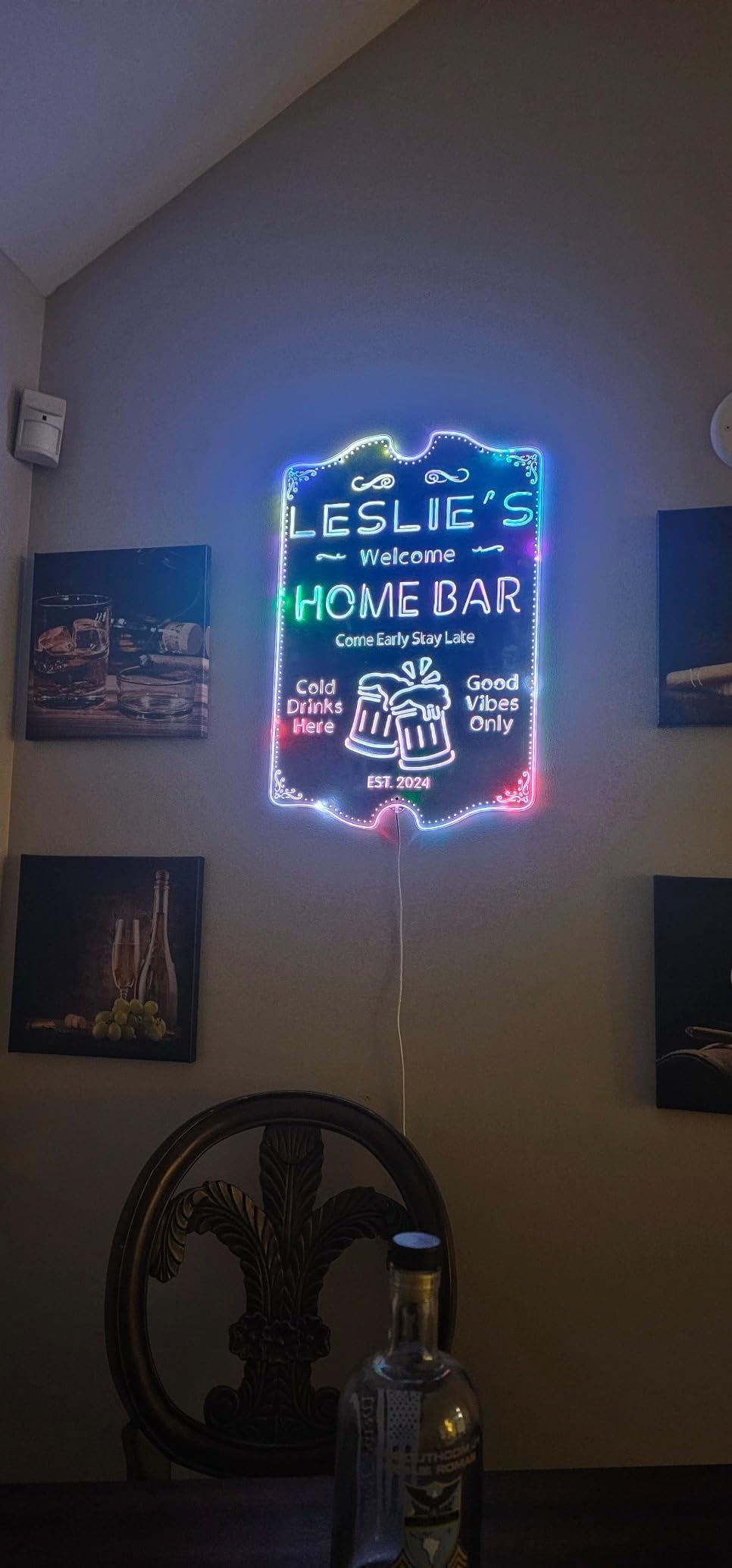 ADVPRO Personalized Your Name Custom Home Bar Beer Established Year Single Color LED Neon Sign 16 x 12 Inches customer photo 1