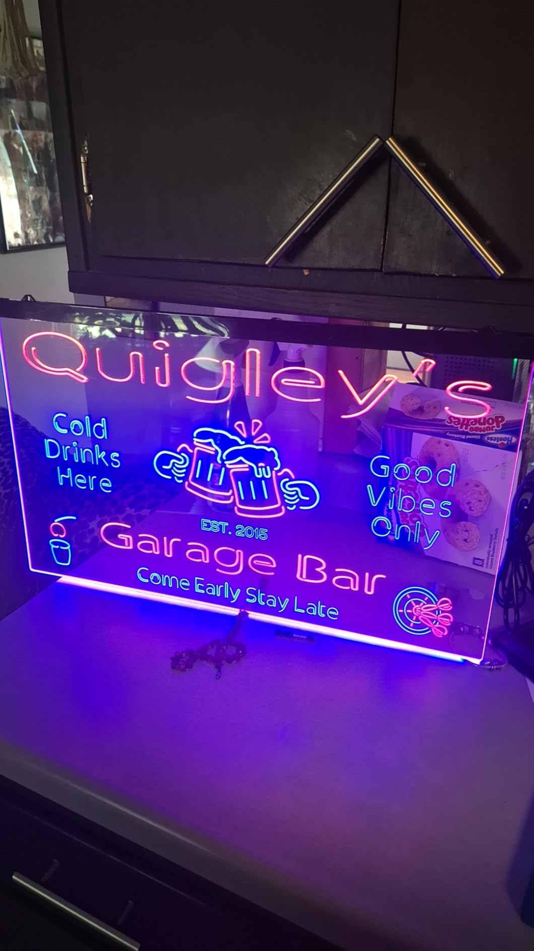 ADVPRO Personalized Your Name Custom Home Bar Beer Established Year Single Color LED Neon Sign 16 x 12 Inches customer photo 2