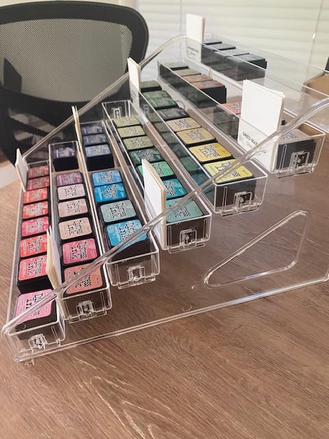 Vowcarol Clear Paint Organizer, Miniature Paint Holder 7 Layers Paint Storage Rack, Craft Paint Organizer Rack customer photo 1