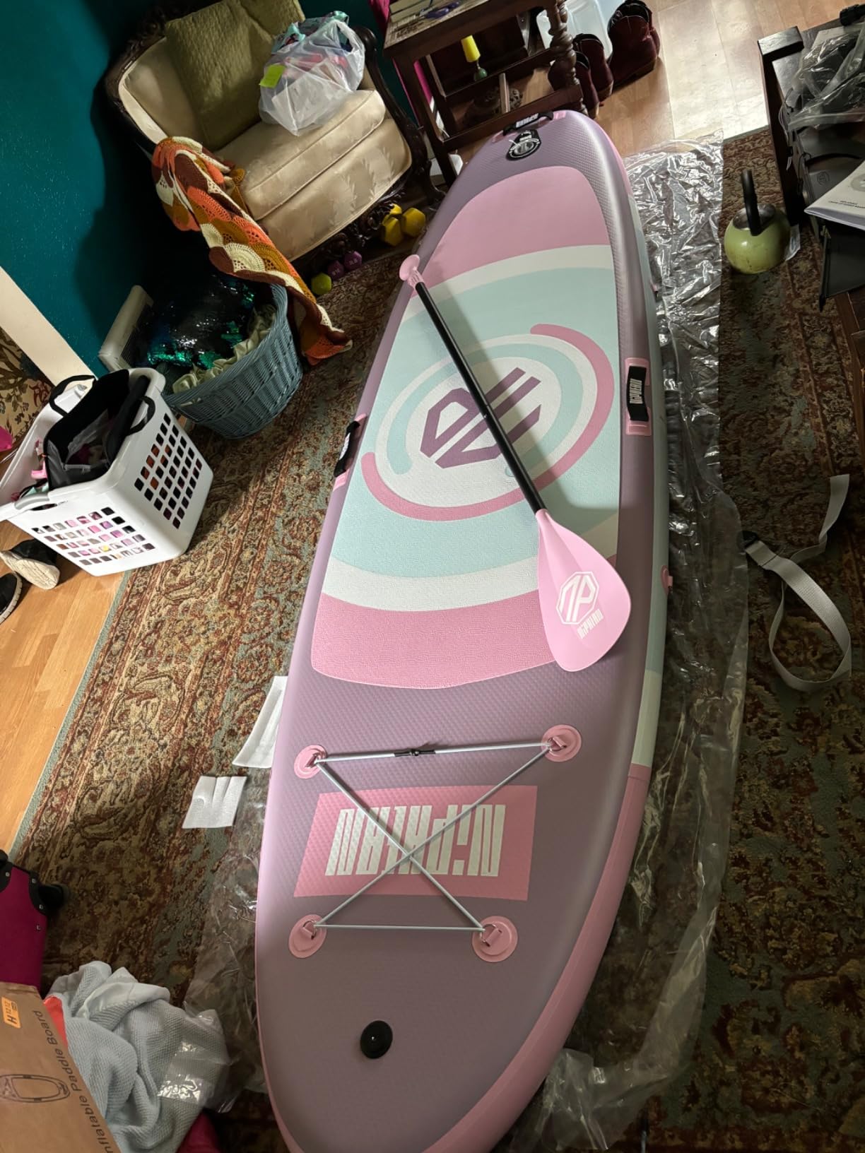 Niphean 10' Inflatable Paddle Board, Ultra-Light SUP for Beginners | Versatile Yoga Paddle Board with Durable SUP Accessories, 400lbs Capacity, Stand Up Paddle Boards for Adults & Youth customer photo 2