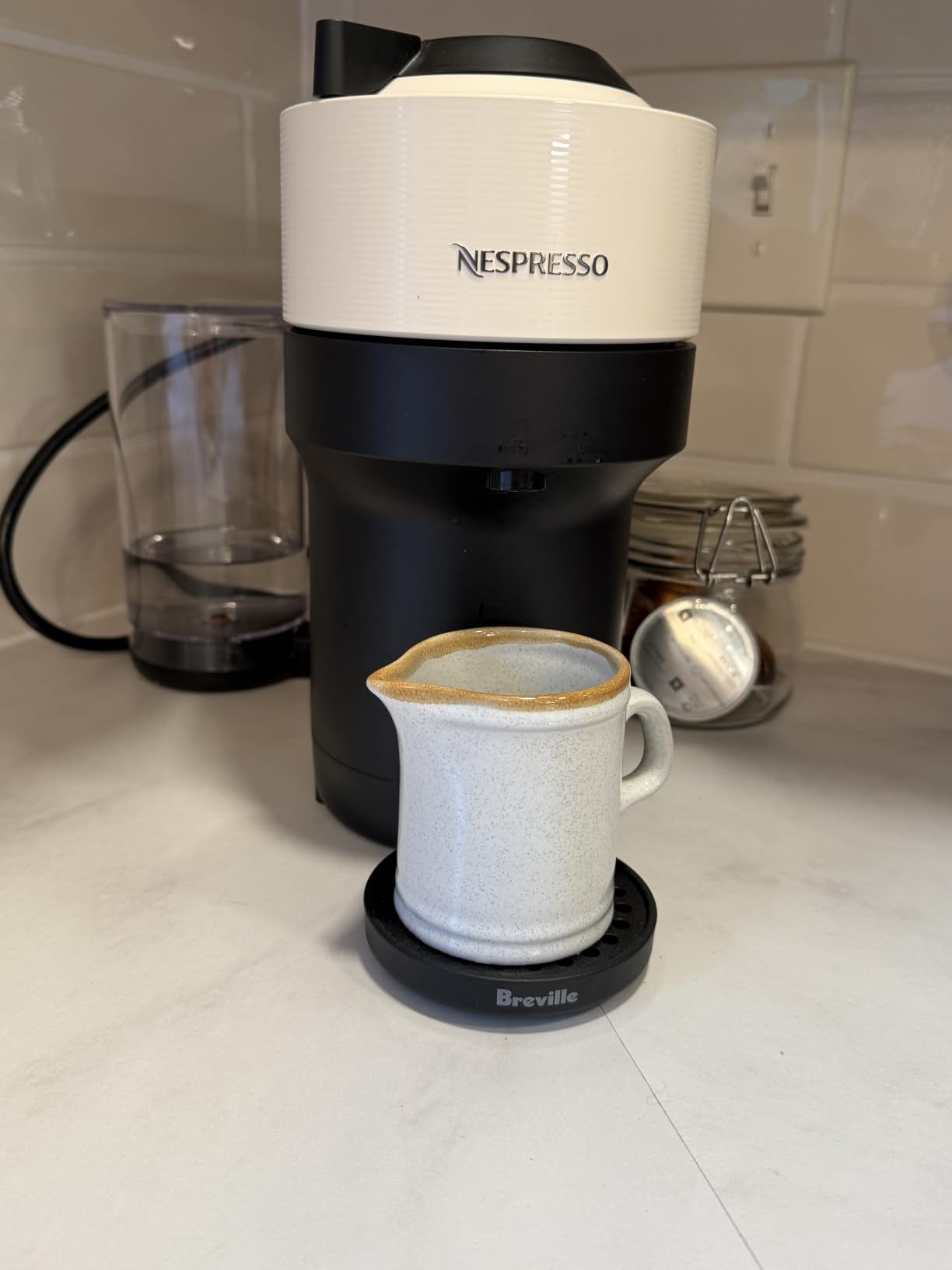 Vertuo Pop+ Coffee and Espresso Maker by Breville, Coconut White customer photo 2