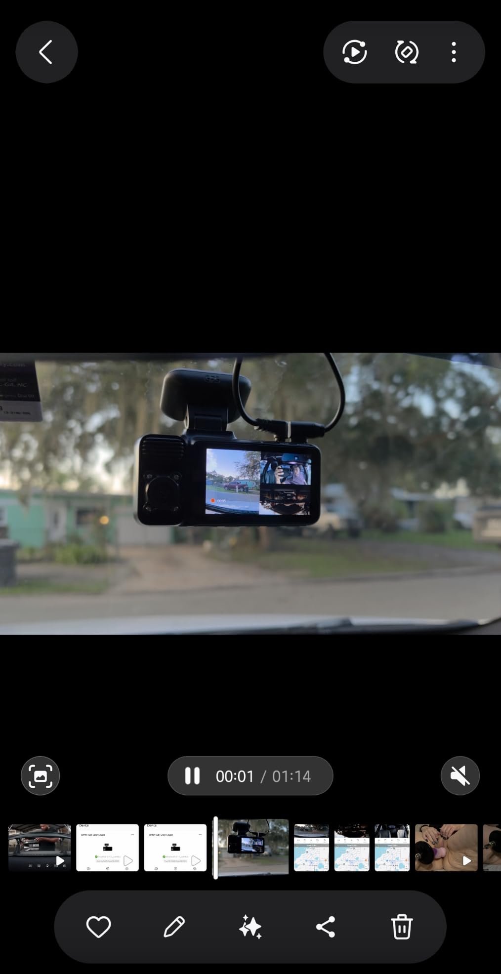 REDTIGER F17 4K 3CH Dash Cam, STARVIS 2 Sensor HDR, 64GB Card, 5.8GHz WiFi | 2160P+1080P*2 Front Inside and Rear, 4 IR Night Vision, G-Sensor, GPS Tracking, Exclusive App, WDR Car Camera, Parking Mode customer photo 2