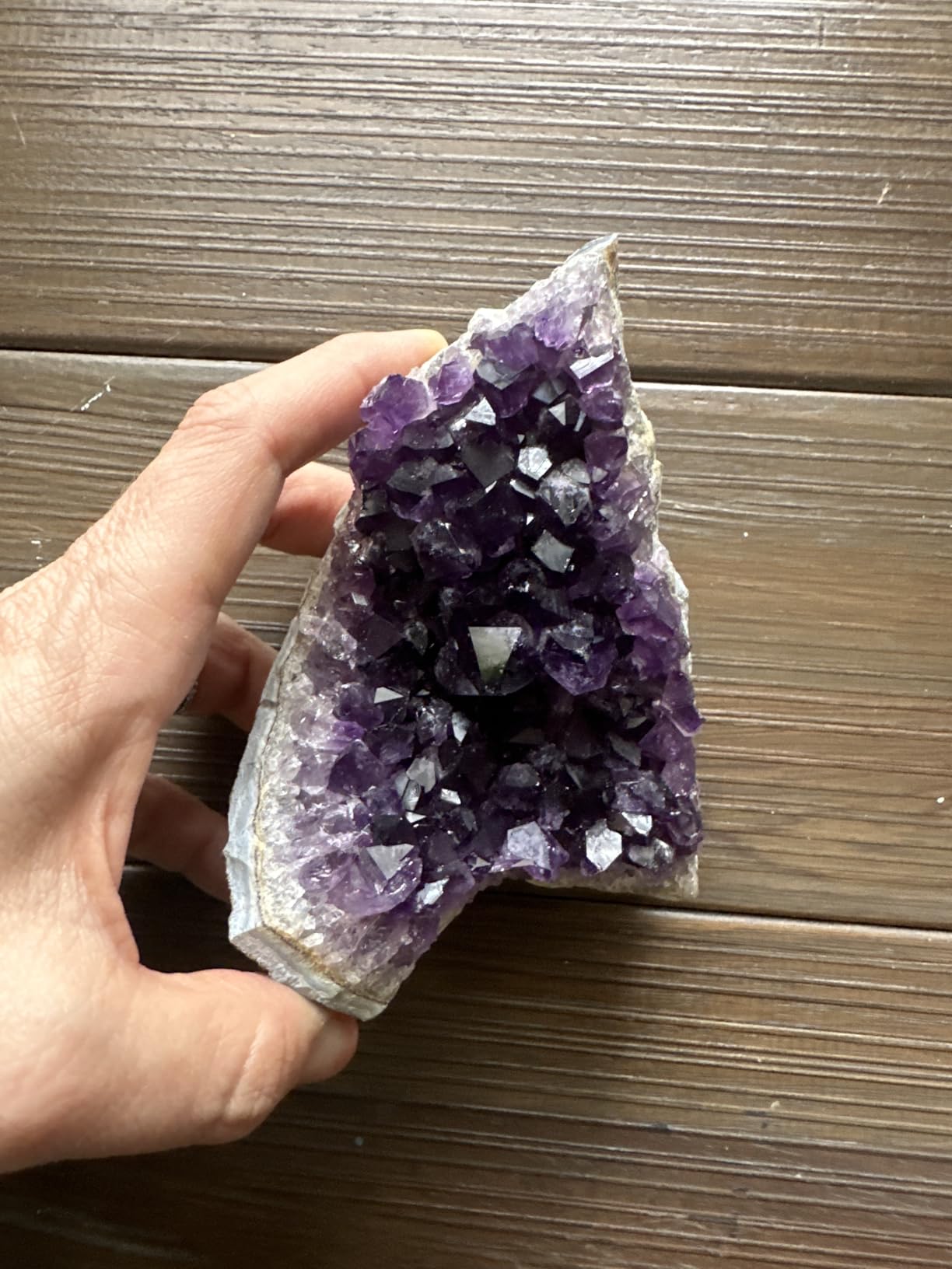 TRUENERGY Natural Amethyst Crystal Cluster, 0.5-20 lbs Grade AAA Dark Purple - Raw Quartz Amethysts Stone for Home Decoration, Positive Energy and Healing Crystals - Amatista Piedra customer photo 1