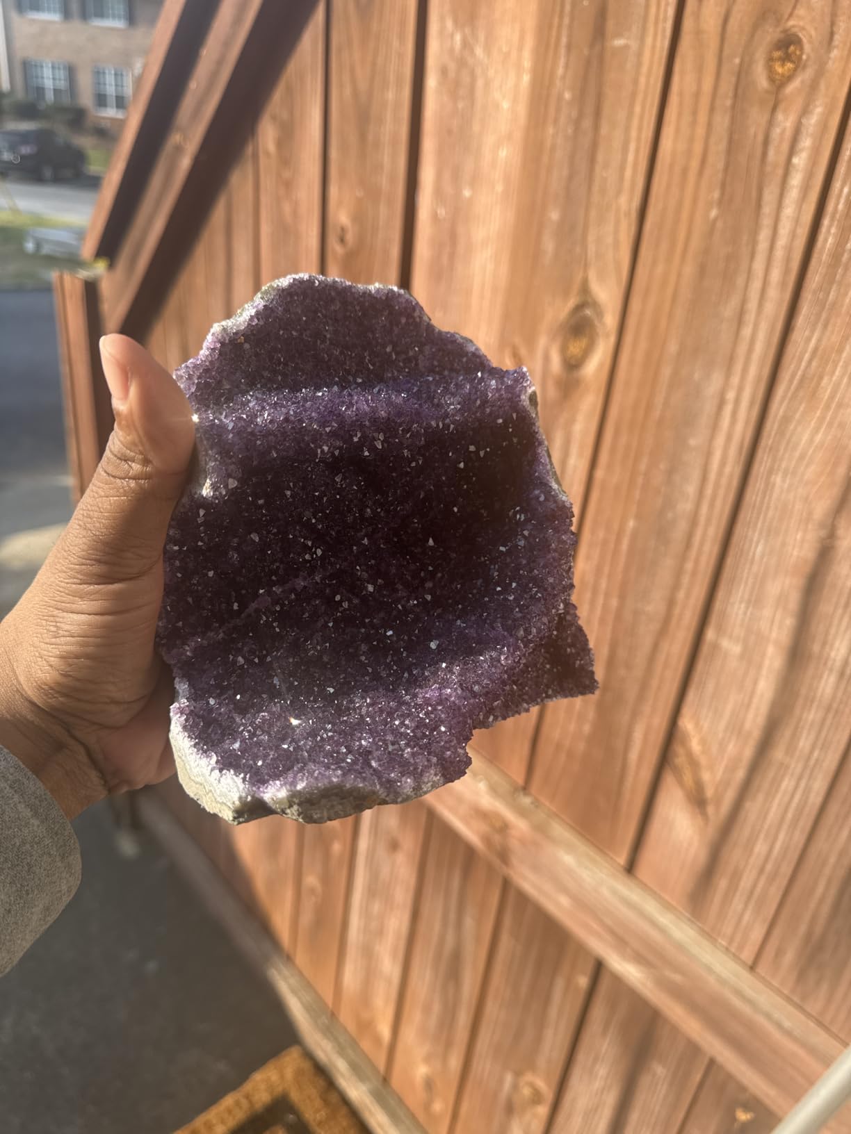 TRUENERGY Natural Amethyst Crystal Cluster, 0.5-20 lbs Grade AAA Dark Purple - Raw Quartz Amethysts Stone for Home Decoration, Positive Energy & Healing Crystals - Amatista Piedra customer photo 2