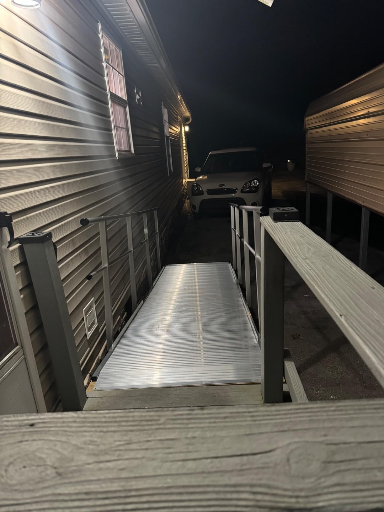 12' Wheelchair Ramp with Handrails for Home Steps, 850 lb, Silver Spring | For entry access, mobility scooter, walker, rollator, handicap ramp for home entry, entrance, patio, 12 foot, rampa, non-slip customer photo 2