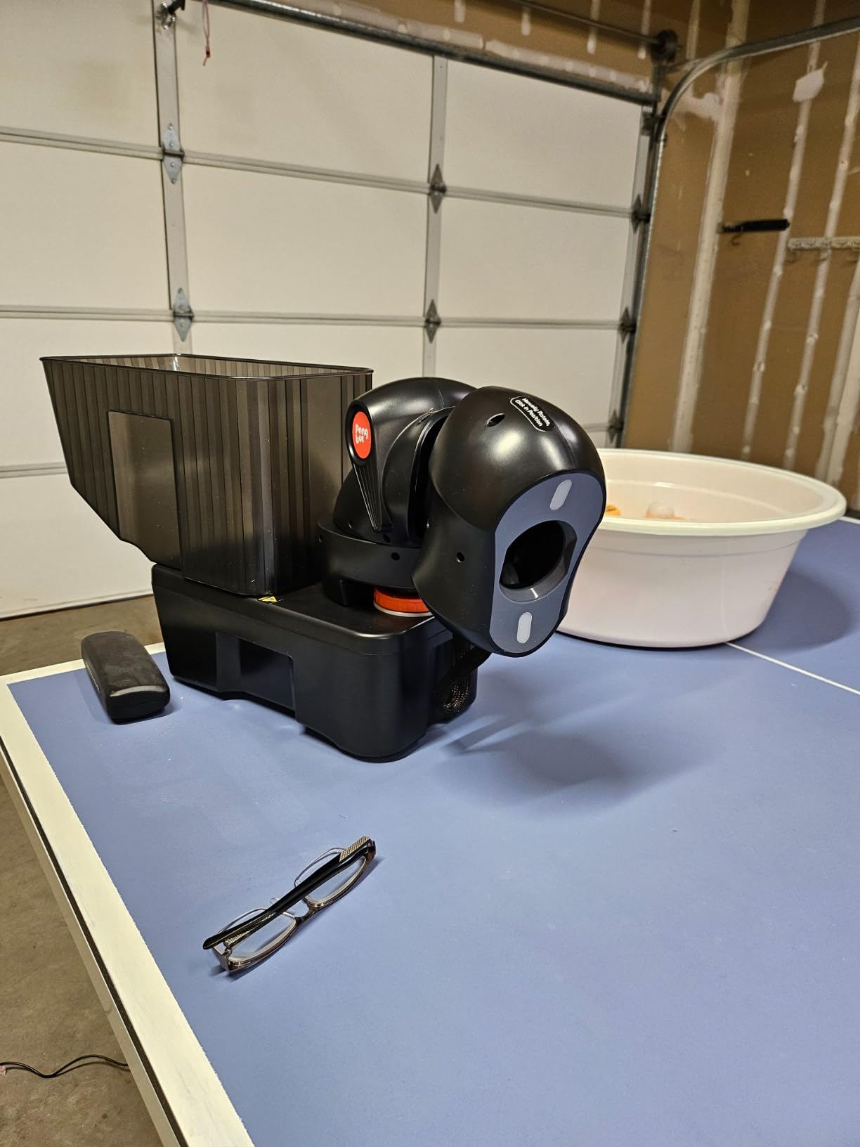 PONGBOT Table Tennis Robot: APP Control 264 Drills, Portable Ping Pong Machine with Spin/Speed Customization, 150-Ball Capacity for Solo Training & Coaching customer photo 1