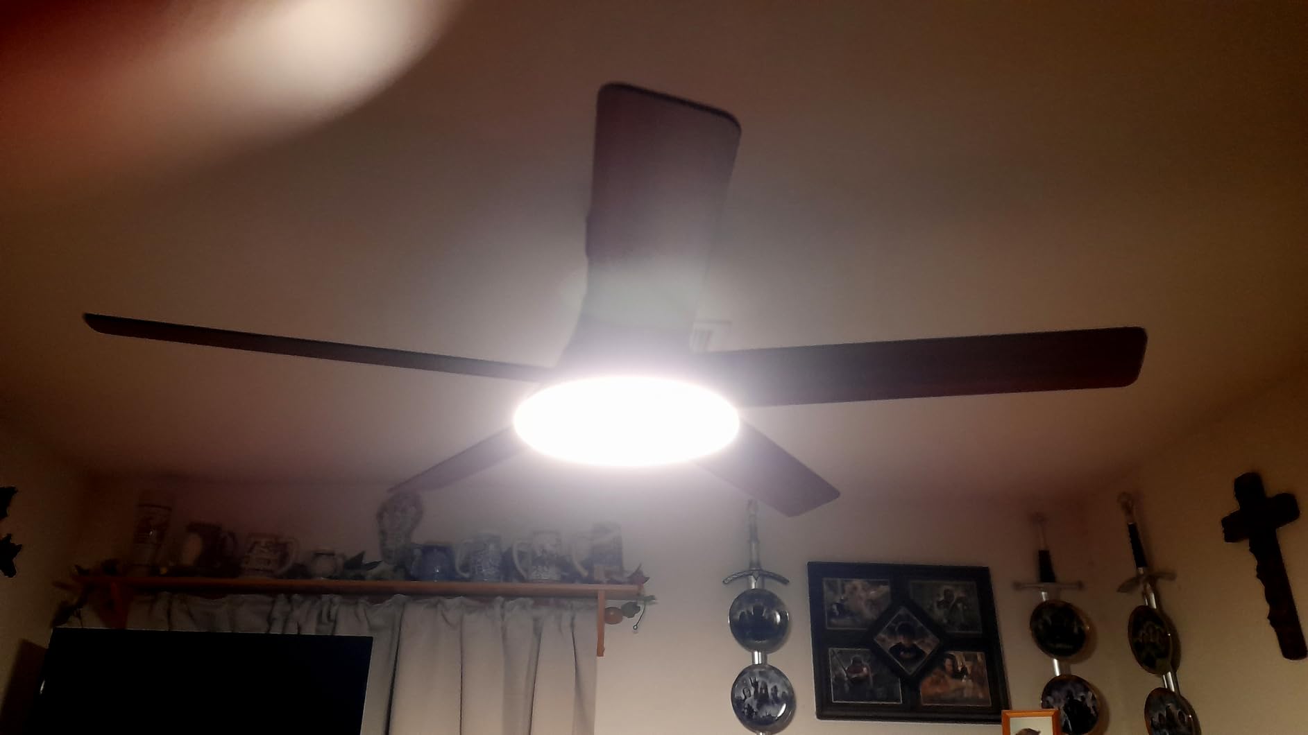 DREO Smart Ceiling Fan with Lights, 52 Inch, 12 Speeds & 3 Fan Modes, Stepless, Dimmable LED Light, Timer, 22dB Quiet DC Motor, Remote/APP/Alexa Control, Black Ceiling Fans Indoor, 2026 Upgraded customer photo 2