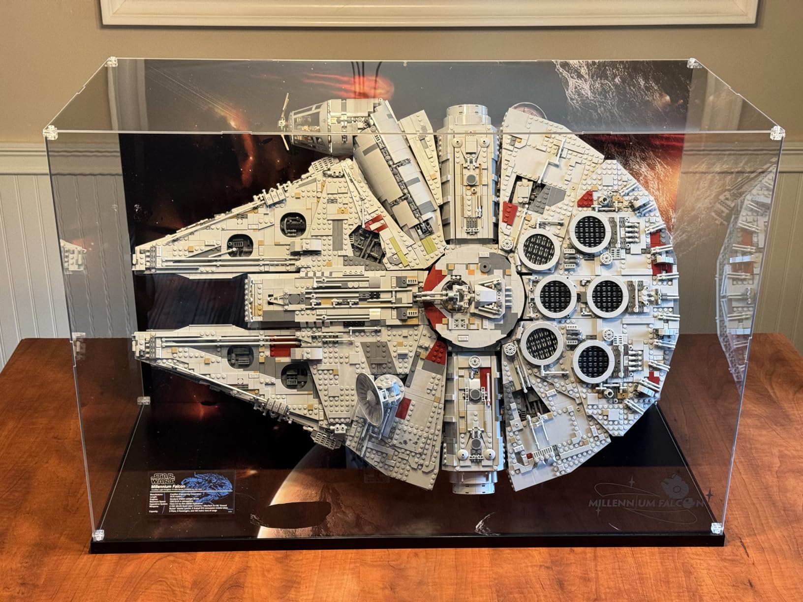 Acrylic Display Case for Lego 75375 Millennium Falcon; ONLY Display Case, The Model NOT Included customer photo 1