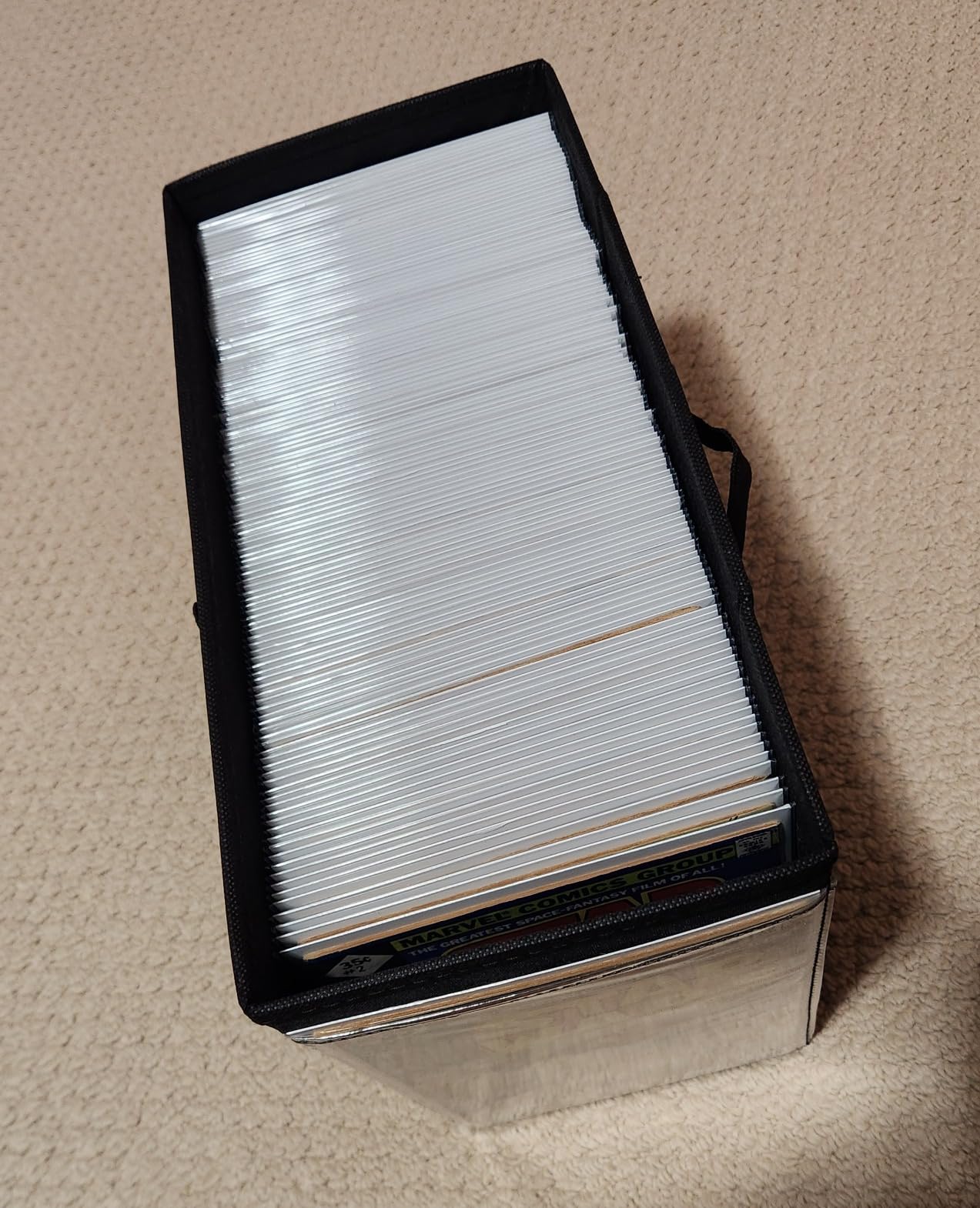 Comic Vision Comic Book Storage Box and Comic Book Display [Patent Pending] - Removeable, enclosed top customer photo 1