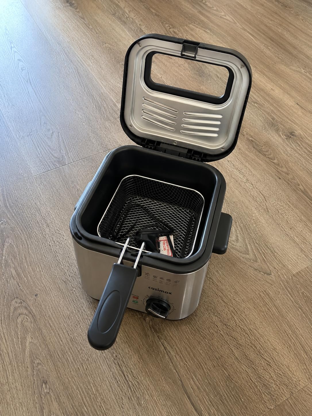 CUSIMAX Electric Deep Fryer with Basket for Home Use 2.5L Capacity | 1500W Oil Fryer with Adjustable Temperature & Time, Lid with View Window and Odor Free Filter customer photo 2