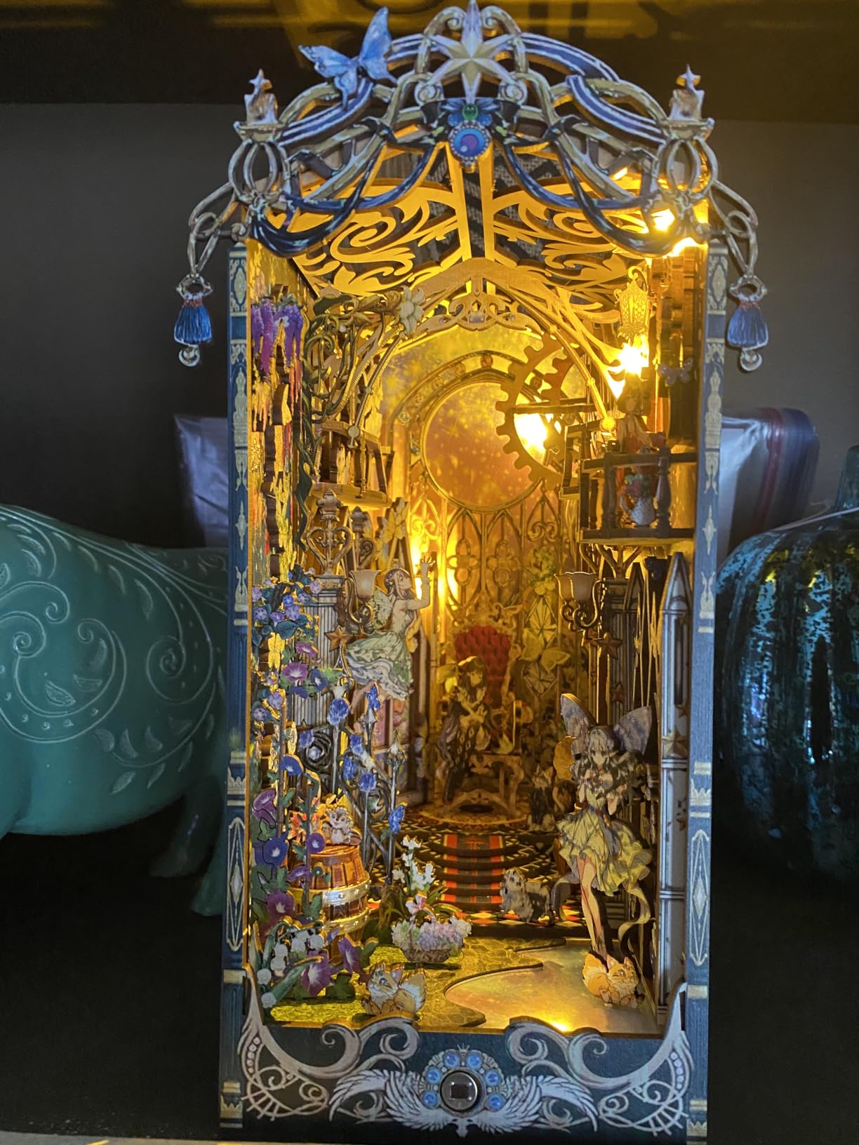 OZJAY Book Nook Kit, Fairy Tale Elves 3D Wooden Puzzles for Adults with Lights, Unique Home Decor, Craft Gifts customer photo 1