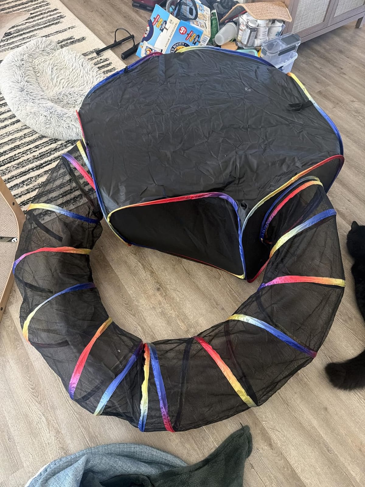 Outdoor Cat Enclosure - Portable Catio Playground for Cat Run, Kitty and Small Animals - Tent & Tunnels for Outside and Indoor Play customer photo 1