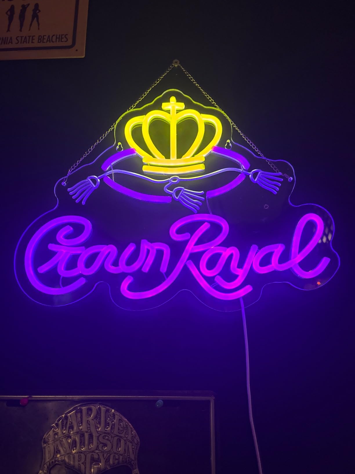 Crown Neon Sign for Bar Wall Decor, Royal Beer Lights Signs Whiskey LED Sign for Bar Man Cave Bedroom Home Shop Pub Bistro Party Hotel Game Room Decor Gifts, USB Powered customer photo 1