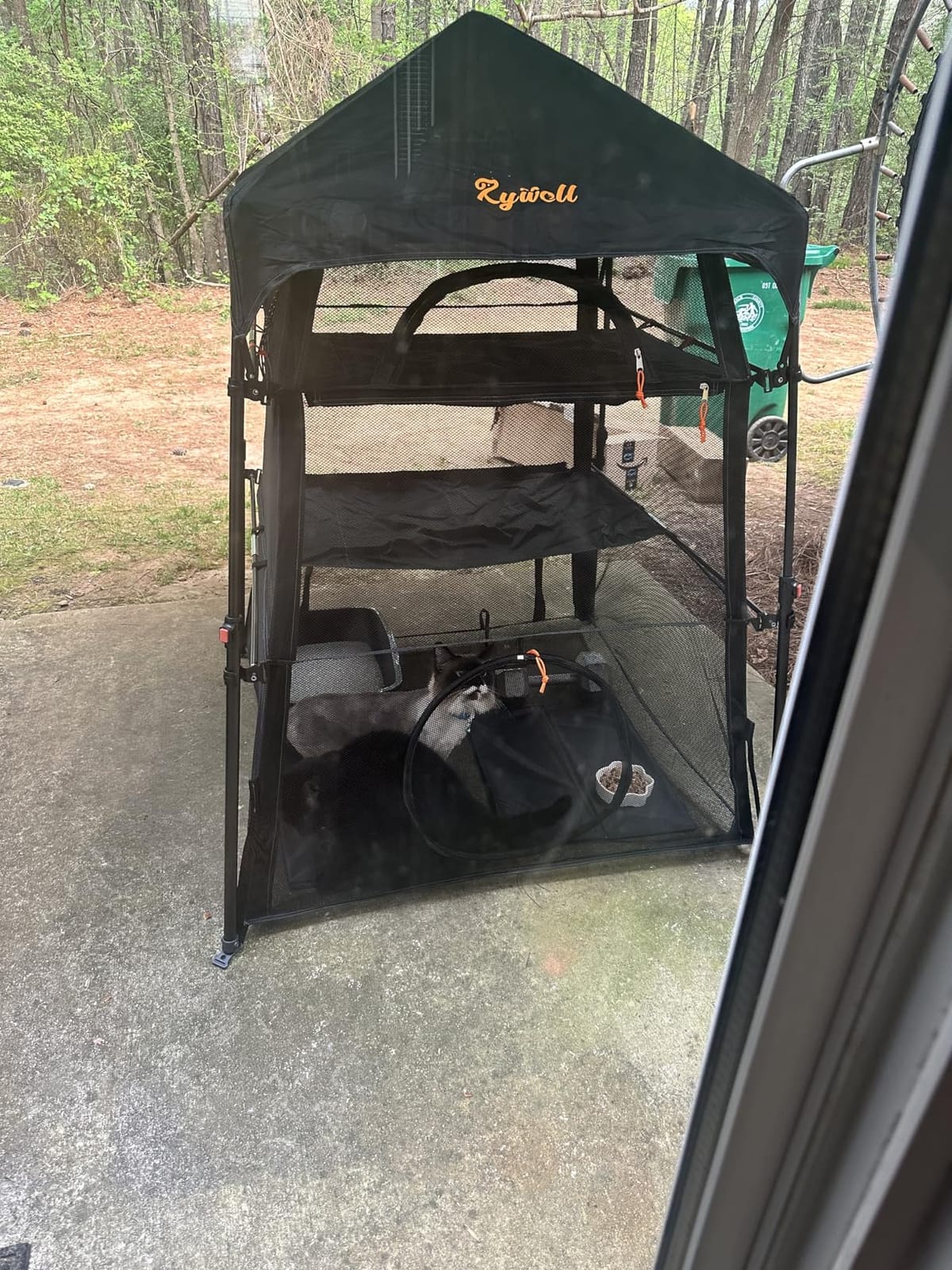 Extra Large Catio Outdoor Cat Enclosure, Rywell 3-Tier Spacious Outdoor Cat Tent, Weatherproof&Sunproof with 5 Windows, Foldable Cat Enclosure for Patio, Camping, Indoor(Includes Carry Bag) customer photo 2