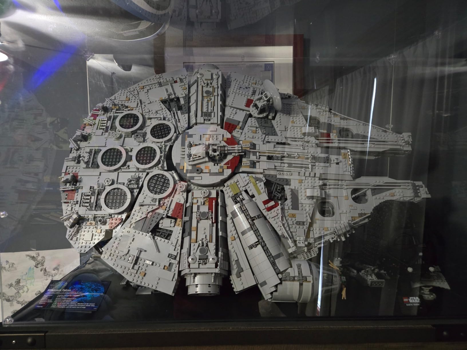 Display Case for Lego 75375 Millennium Falcon, 11.41x9.44x6.29inches (29x24x16cm), Protect Your Collectibles from Dust with a Clear Showcase customer photo 2
