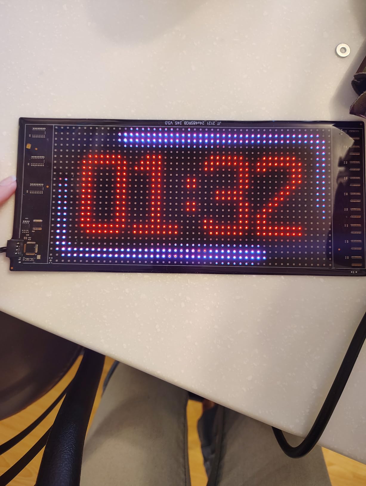 Programmable LED Sign | Message Scrolling Display for Indoor | Flexible Advertising Sign | Bluetooth APP | Custom Editor Animations/Text/Graffiti customer photo 1