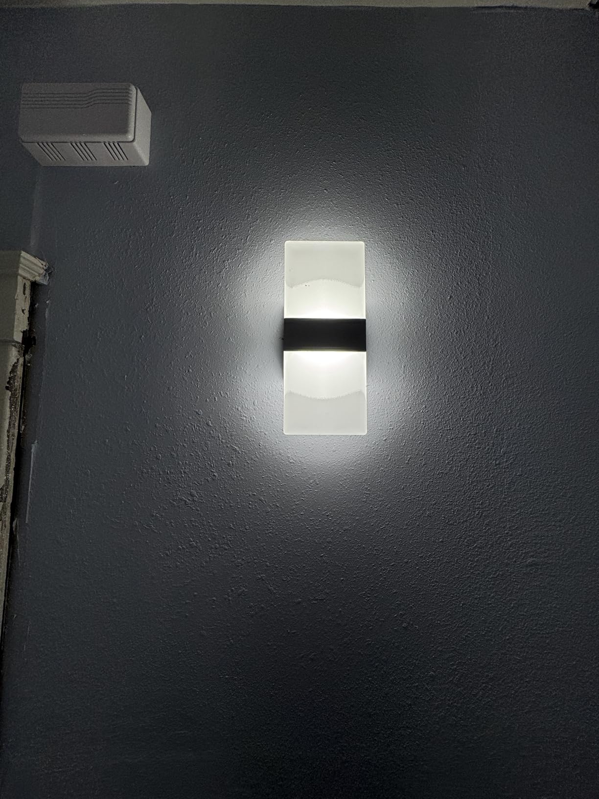 ASD 12 Inch Indoor LED Wall Sconce - 12W 2700K-5000K Dimmable Brushed Nickel Wall Sconce Lights for Living Room, Bedroom, Bathroom, Hallway - Modern Wall Sconces Hardwired, UL Interior Light customer photo 1