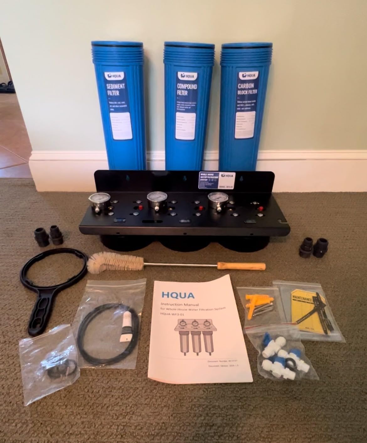 WF3-01 3-Stage Whole House Water Filtration System, Reduces Heavy Metals (Lead, Mercury, Arsenic, Cadmium, Chromium), Chlorine, Sediment, Odor, and VOC's customer photo 2