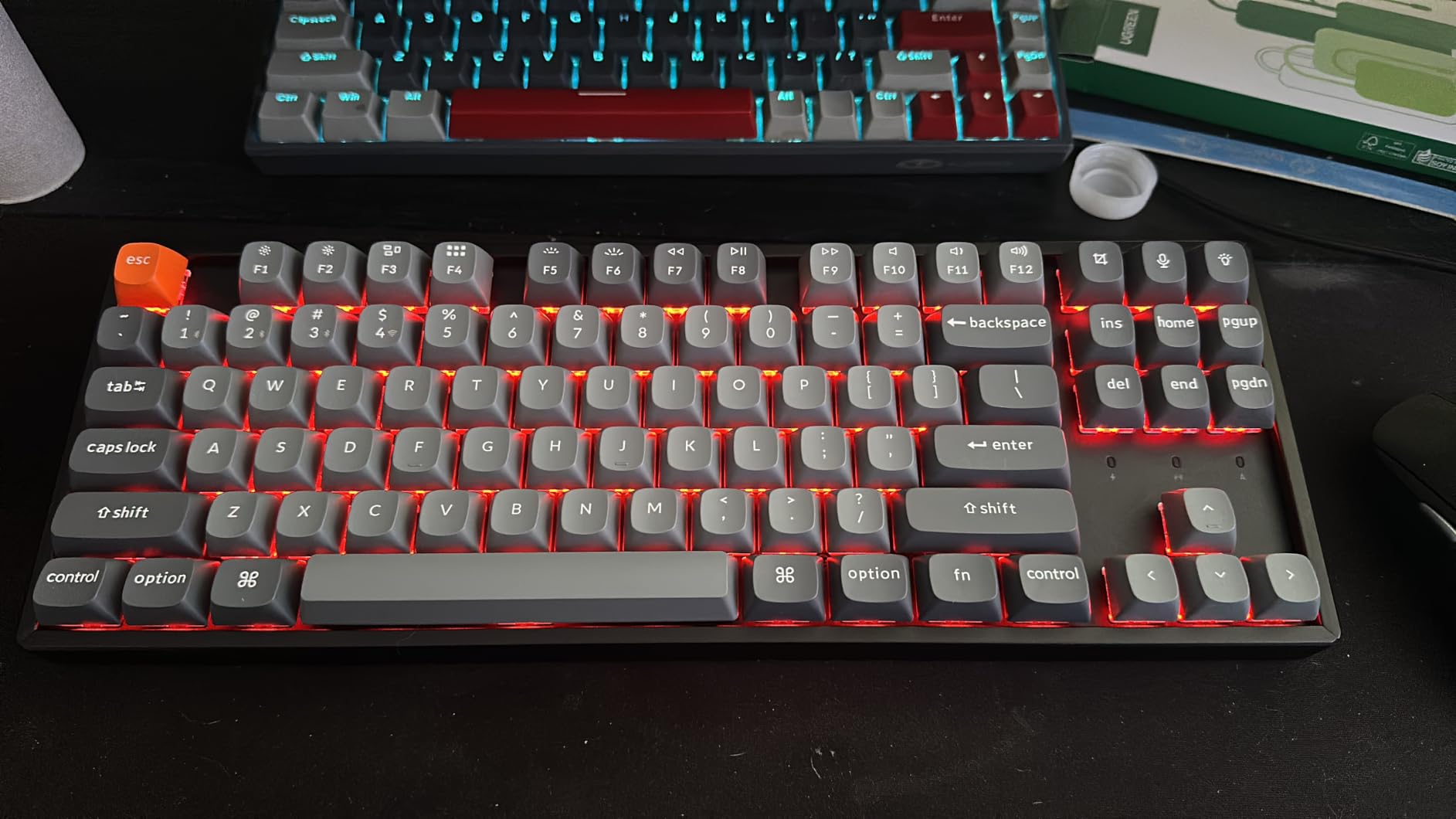 Keychron K8 Max TKL Wireless Mechanical Keyboard, QMK 2.4 GHz/Bluetooth 5.1/Wired with Aluminum Frame, RGB Backlit Hot-Swappable Programmable Keychron Super Brown Switch for Mac Windows Linux customer photo 1