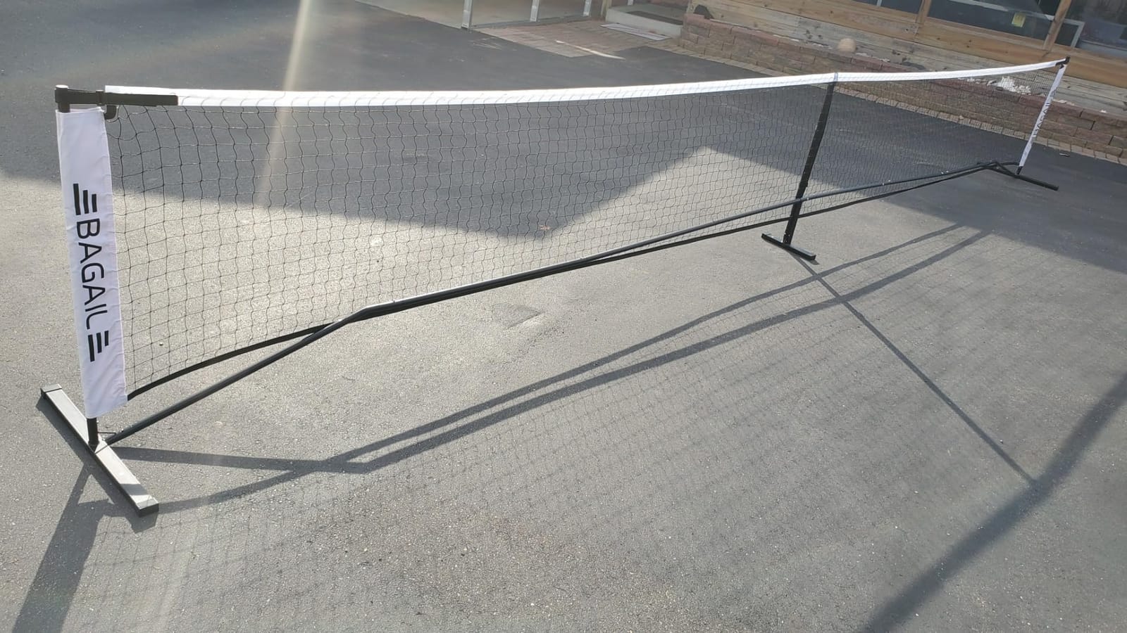 BAGAIL Portable Pickleball Net Set, 22 FT Regulation Size Pickle Ball Net with Ball Collector, 4 Balls and Carry Bag, Easy Setup for Outdoor Indoor Driveway customer photo 2