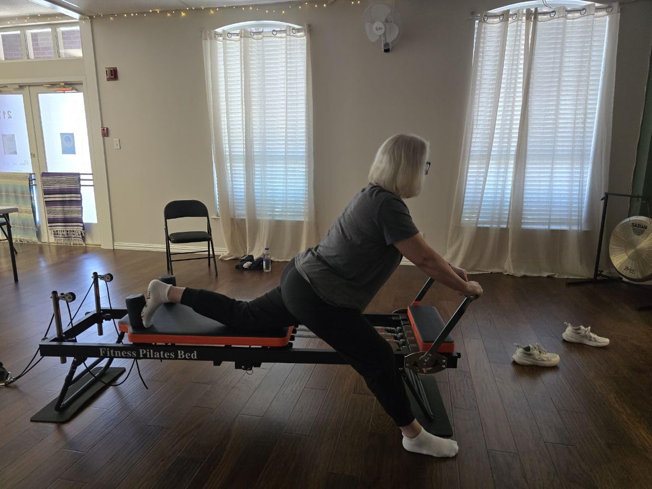Dpiolrcag Foldable Pilates Machine & Equipment for Home Use and Gym Workout, Suitable for Advanced and Beginners Users, Up to 250 lbs Weight Capacity customer photo 2