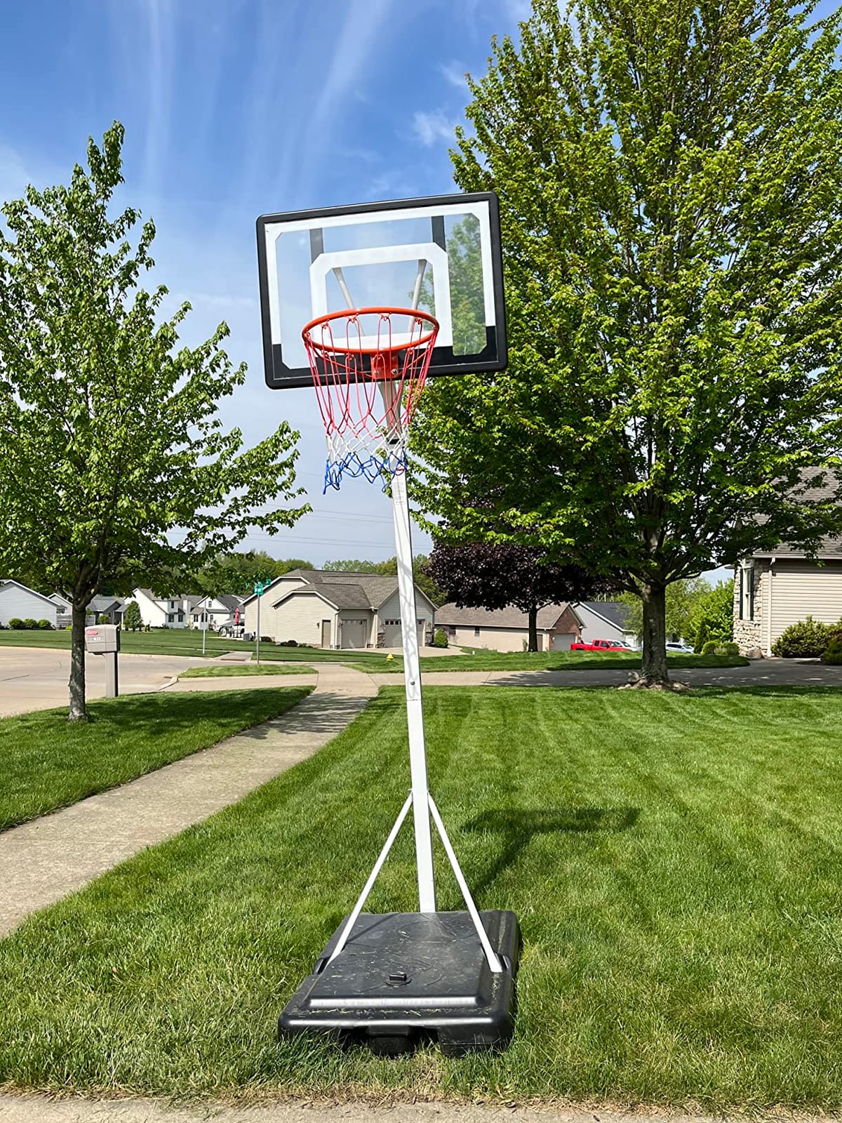 Seray Basketball Hoop Outdoor, 4.9-10 ft Height Adjustable, 44 Inch Portable Goal System with Shatterproof Backboard & Wheels for Kids, Youth, Adults in Backyard, Driveway, Indoor customer photo 2