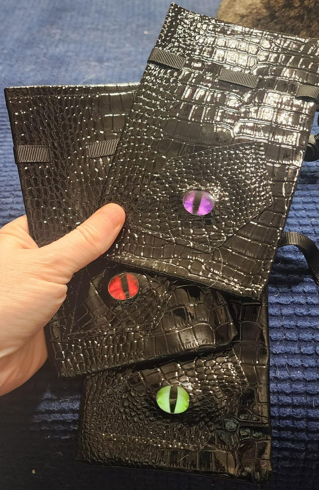 Knana 3Pcs Dragon Dice Bag Leather Dice Bags DND Dice Bag | Easy to Clean and Durable | Dragon Eye Bag | Leather Material | DND Theme Accessories customer photo 2