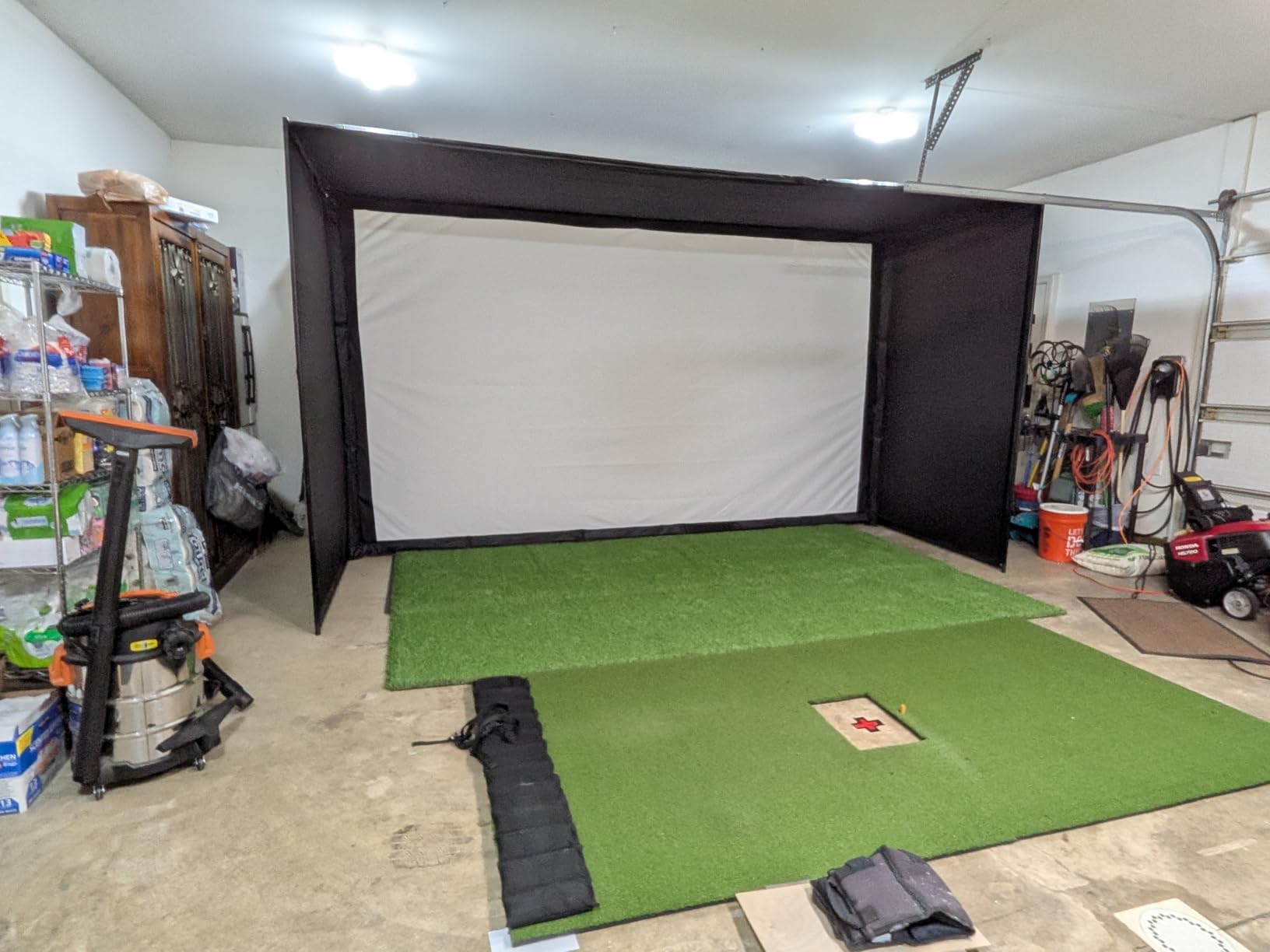 GoSports Golf Simulator Enclosure Nets - Complete Set with Frame and HD Impact Screen Kit - Indoor At Home Golf Training Equipment - Choose 10x8 ft, 12x9 ft, or 14x8 ft customer photo 2