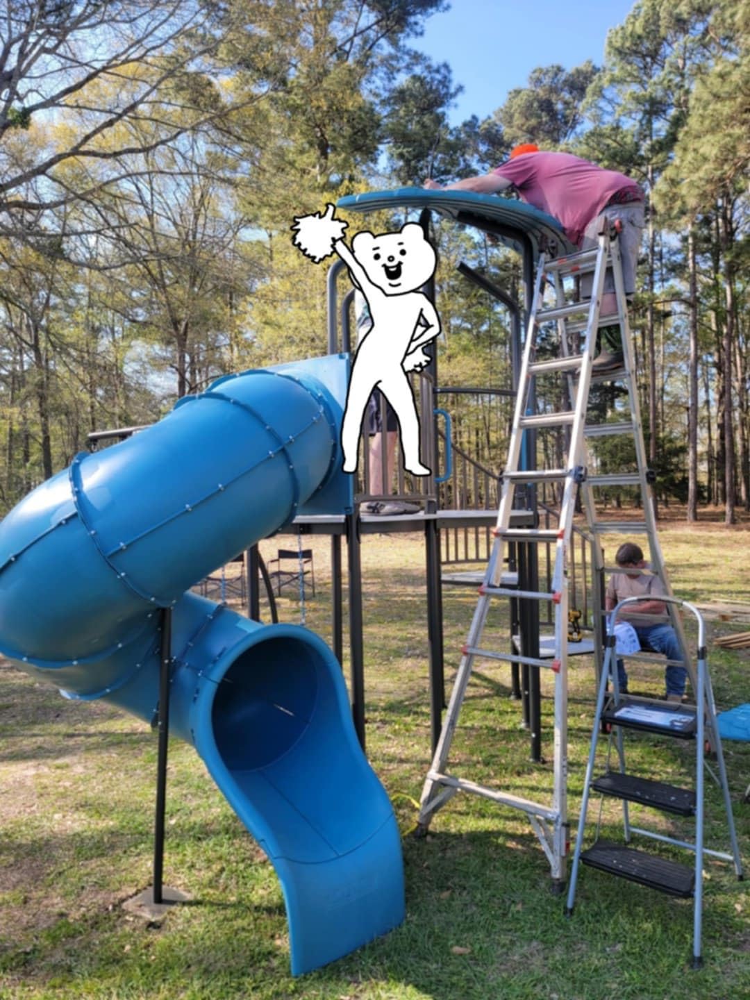 Lifetime Adventure Castle Swing Set Playset with Tube Slide customer photo 1