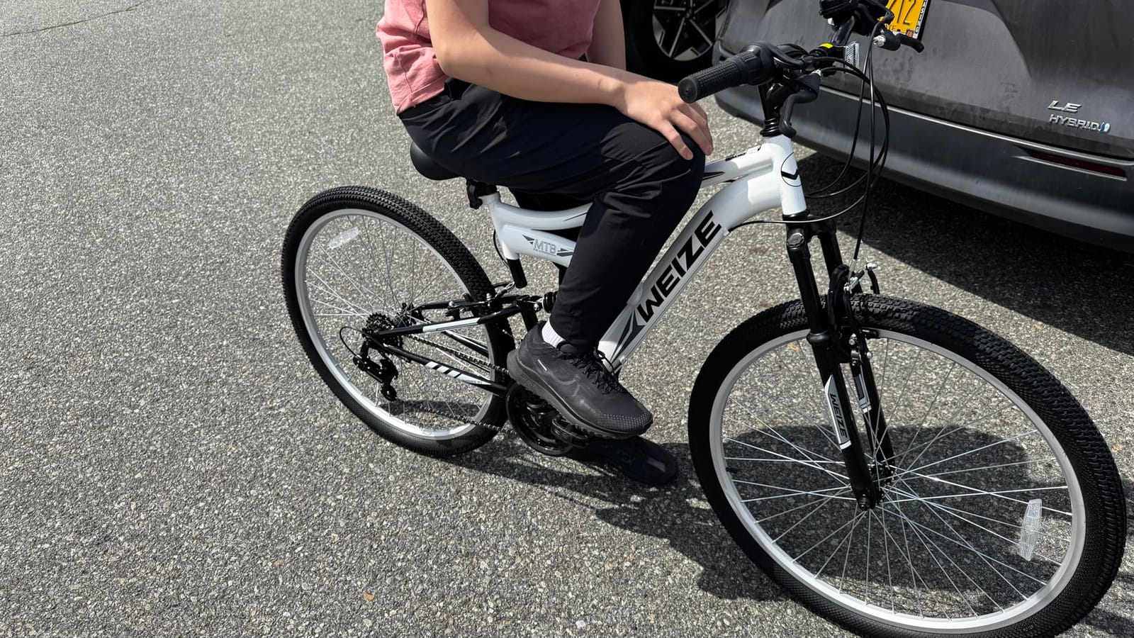 WEIZE Mountain Bike, 24 26 27.5 inch Outdoor Cycling Bike, 18-Speed/High-Carbon Steel/Dual Full Suspension, Adjustable Ergonomic Seat for Men Women Adult, MTB Bicycle with Suspension Fork customer photo 1