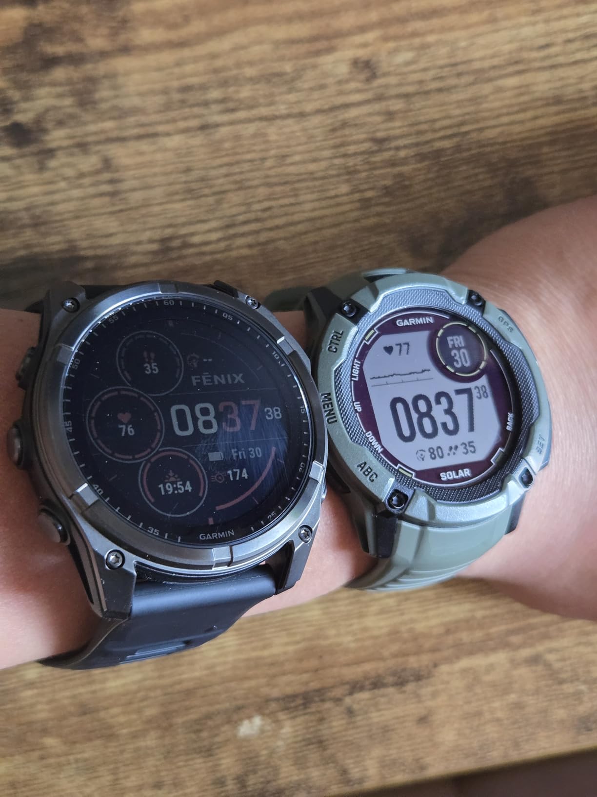 Garmin fēnix 8 Solar, Sapphire, 51mm, DLC Titanium, Black/Pebble Gray | Larger-Sized Premium Multisport Smartwatch, Solar Charging, GPS, Built-In Flashlight, Dive-Rated, Built-In Speakers & Mic customer photo 2