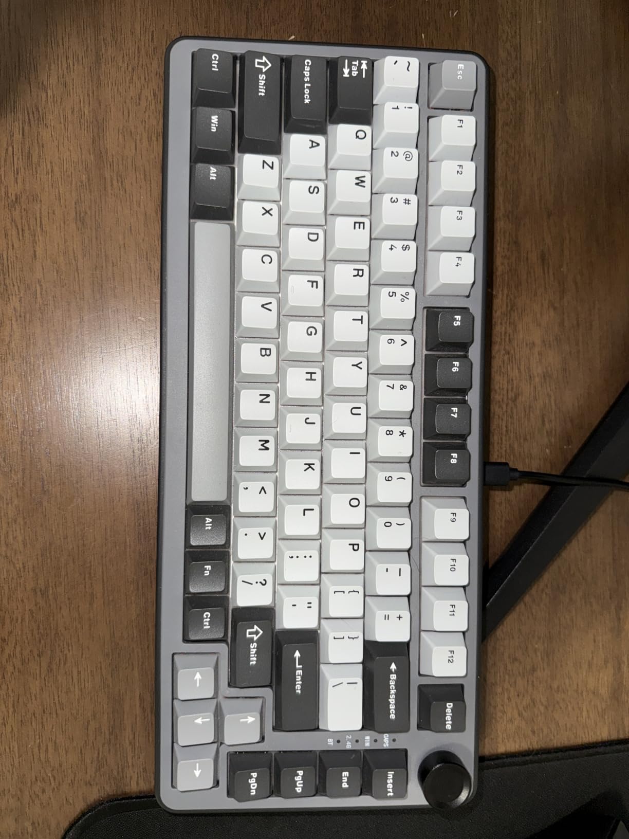 YUNZII B75 PRO 75% Wireless Mechanical Keyboard (Dark Grey, Cocoa V2) | Hot Swap Keyboard with Knob, Gasket Mount, Creamy Pre-lubed Switch for Smooth Typing, BT/USB-C/2.4G, for Gaming customer photo 2