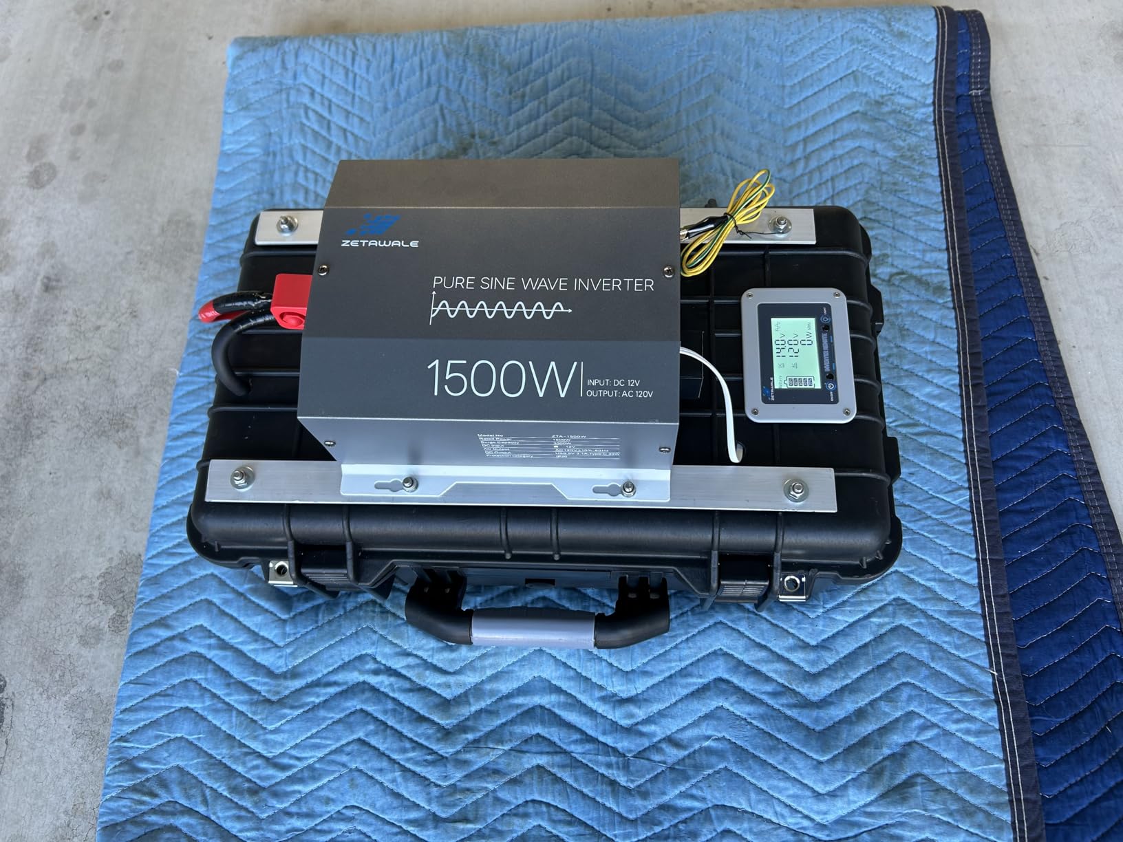 4000W Pure Sine Wave Inverter 12V DC to 120V AC Converter with LCD Remote | 8000W Peak, 4 AC Outlets, USB & Type-C Port, Clean Power for Truck, RVs, Camping, Solar Off Grid Systems, and Backup Applications customer photo 2