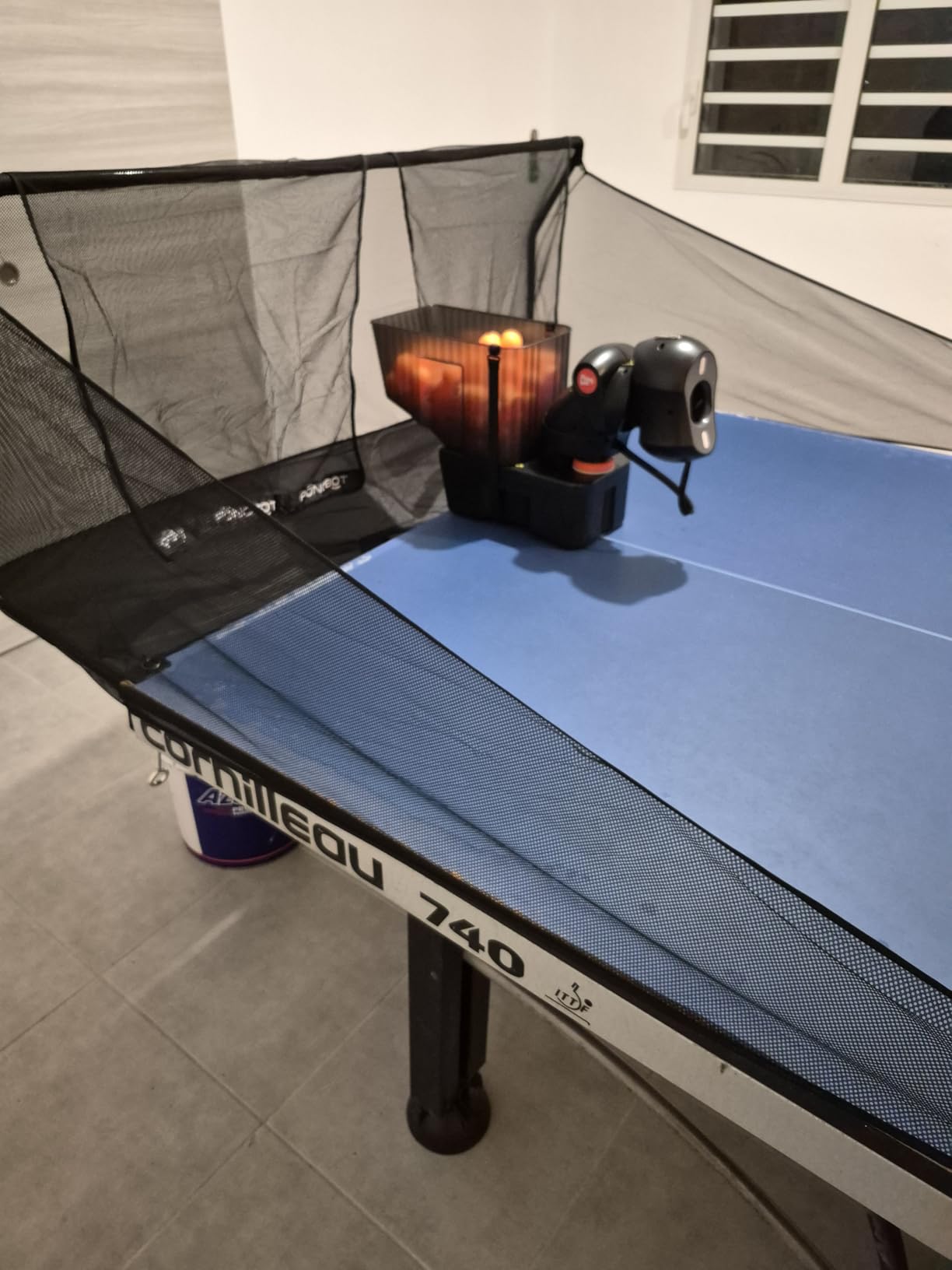 PONGBOT Table Tennis Robot with Net, Ping Pong Machine, Remote/App Control, 264 Pre-Saved Drills, Custom Drills customer photo 2