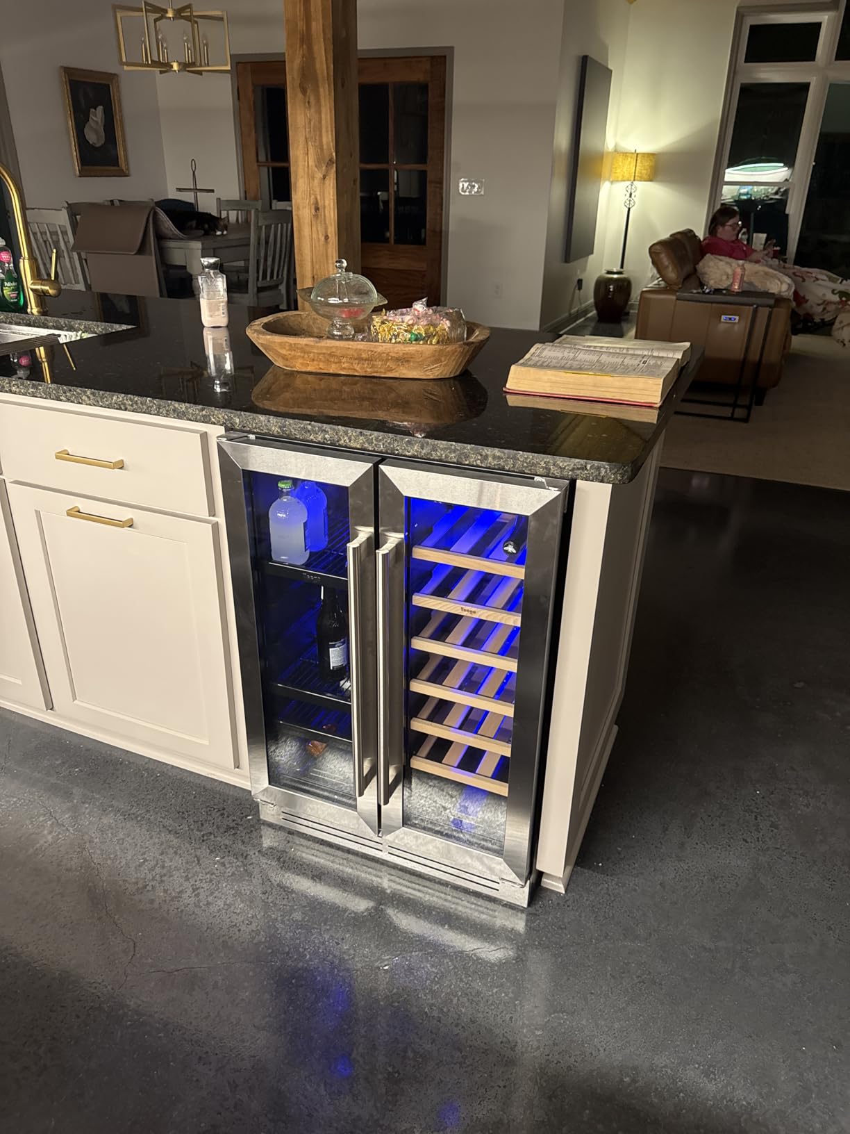 Yeego 24 Inch Wine Fridge, 52 Bottle Dual Zone Wine Cooler with Glass Door | Built-In or Freestanding, Under Counter Wine Refrigerator with 40-65°F | For Home Bar, Kitchen customer photo 2