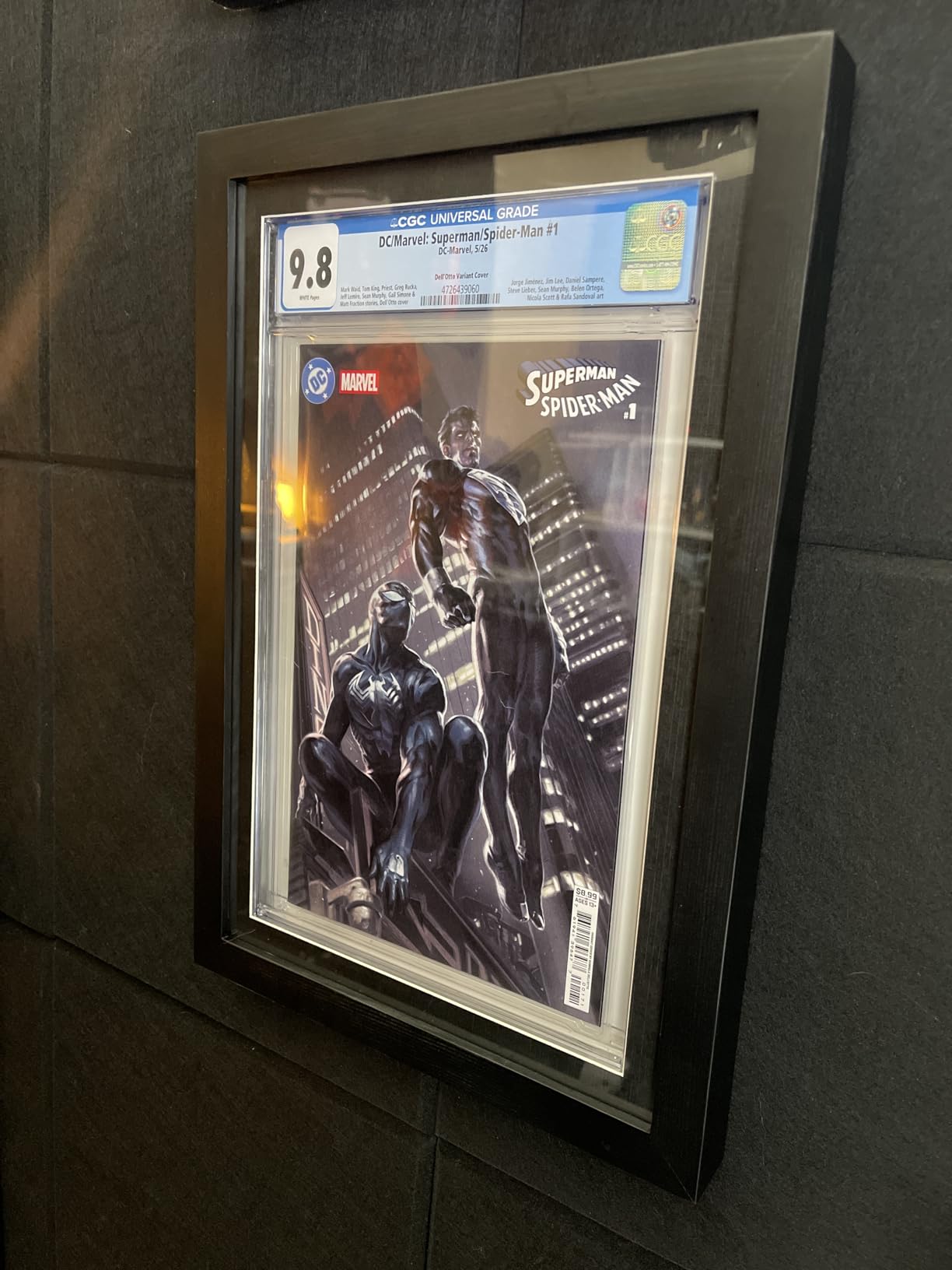 Single Graded Comic Book Frame, Solid Wood, Black Mat | Fits Standard CGC Graded Comics, Solid Wood, Black Mat, Single Slab Display, Wall Mounted, Gift for Comic Book Collectors customer photo 2
