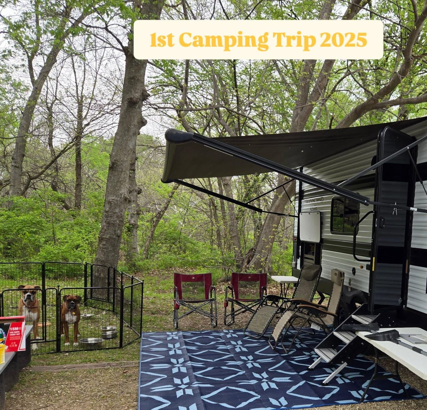 Kohree RV Outdoor Rug, Diamond, 9x12, Blue | Reversible, Waterproof, UV Fade Resistant, Non-Slip, with 4 Stakes and Carry Bag for Patio, Picnic, Backyard customer photo 1