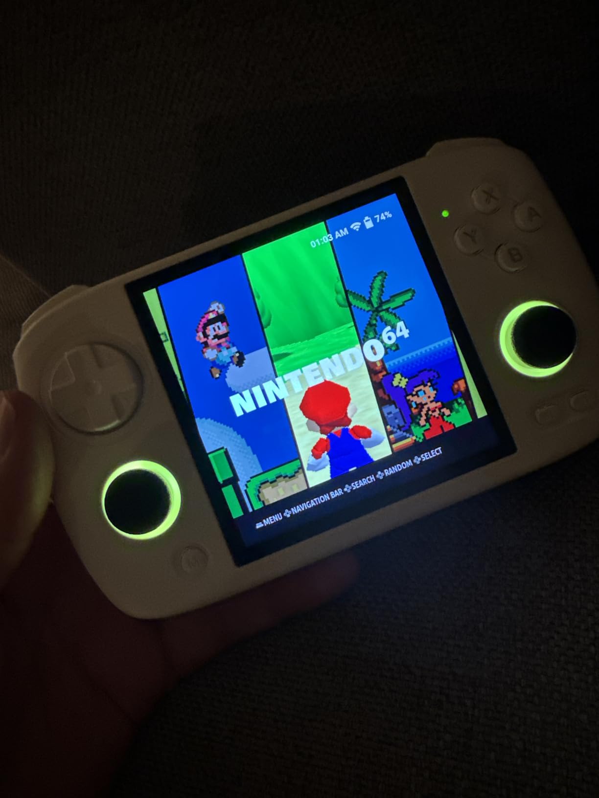 Anbernic RG CubeXX Retro Handheld Game Console, RGCubeXX 3.95 Inch IPS Screen Linux System Built-in 64G TF Card 5056 Games Support TV Output 5G WiFi Bluetooth 4.2 (Gray) customer photo 1