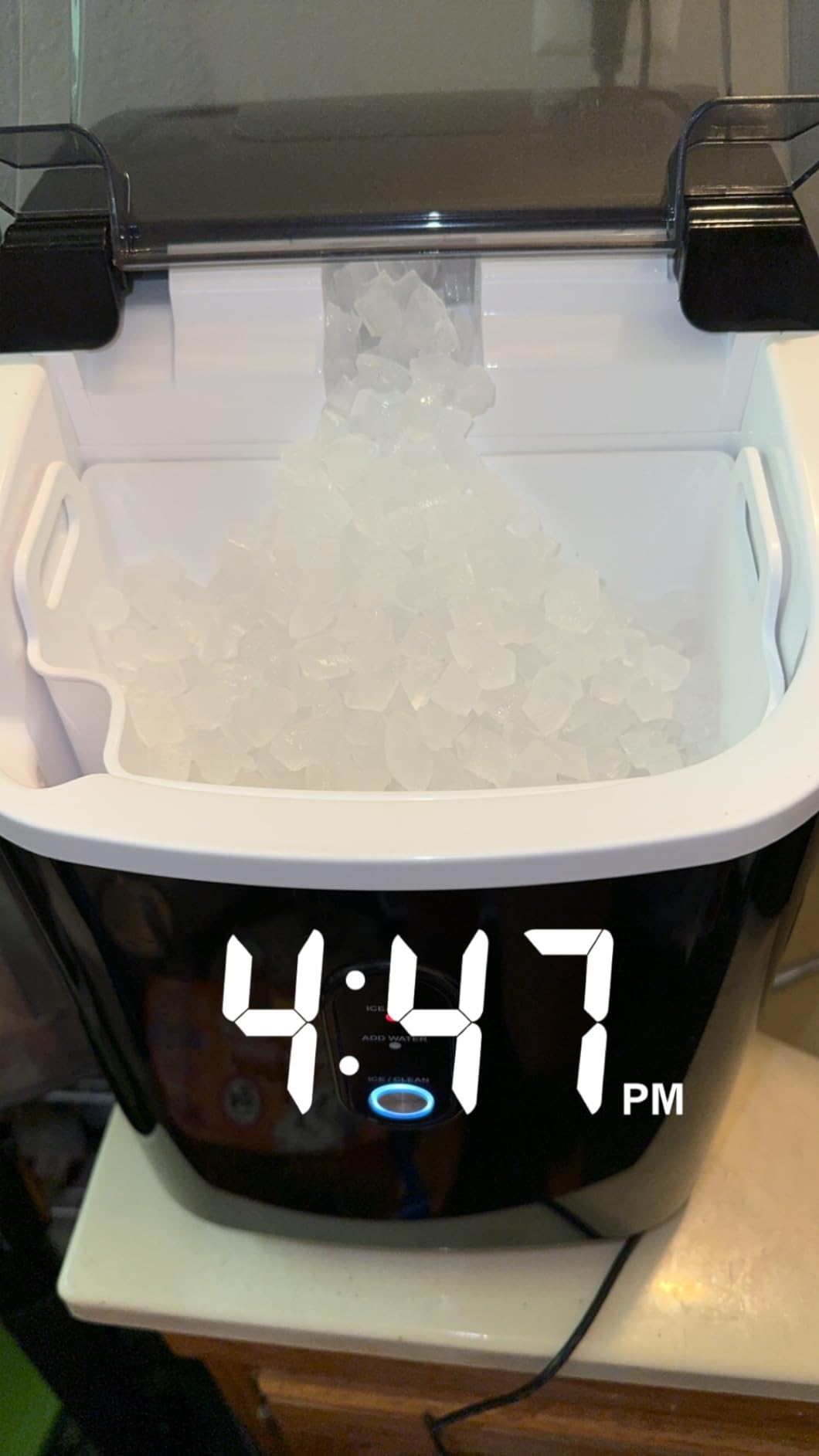 Silonn Nugget Ice Maker Countertop - 36lbs 24H Chewable Pellet Sonic Ice | Self-Cleaning Function Ideal for Home Kitchen and Office Black customer photo 1