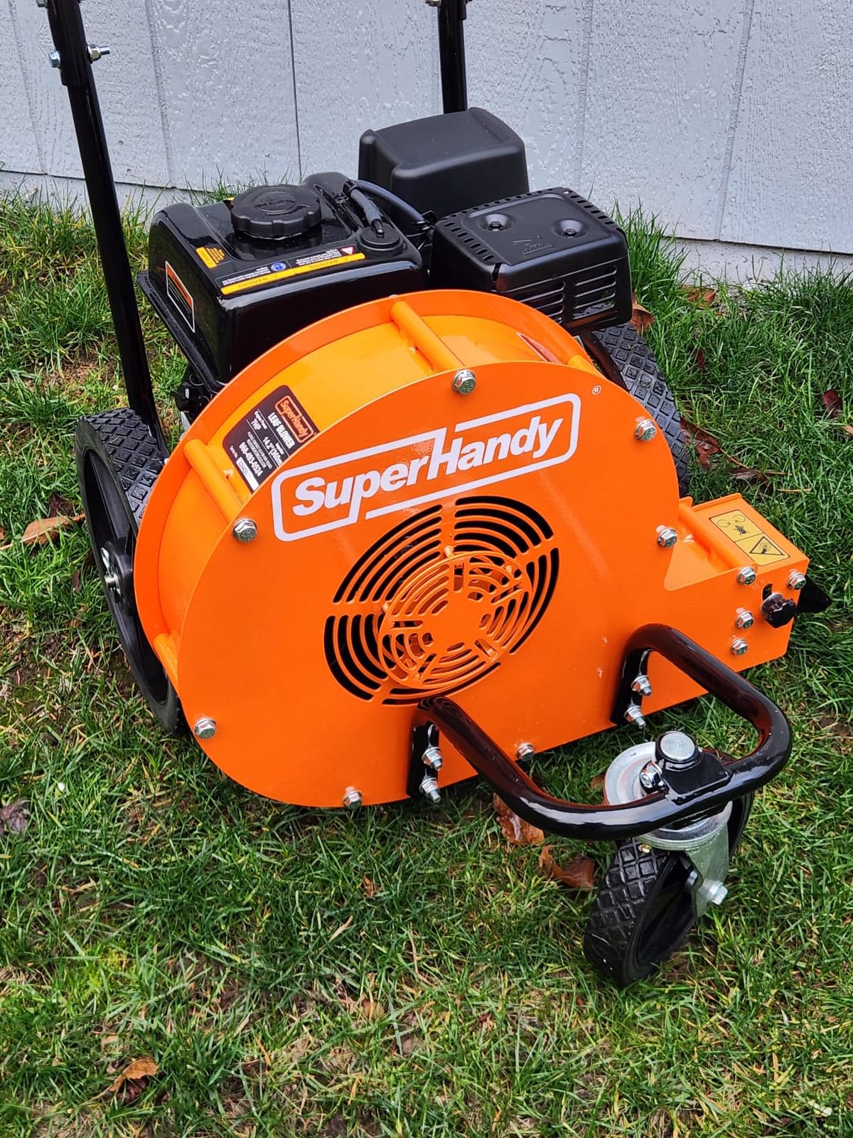 SuperHandy Walk Behind Leaf Blower - 7HP 209cc, 4-Stroke, Manual-Propelled, 150 MPH Wind Speed, 1270 CFM Airflow customer photo 2