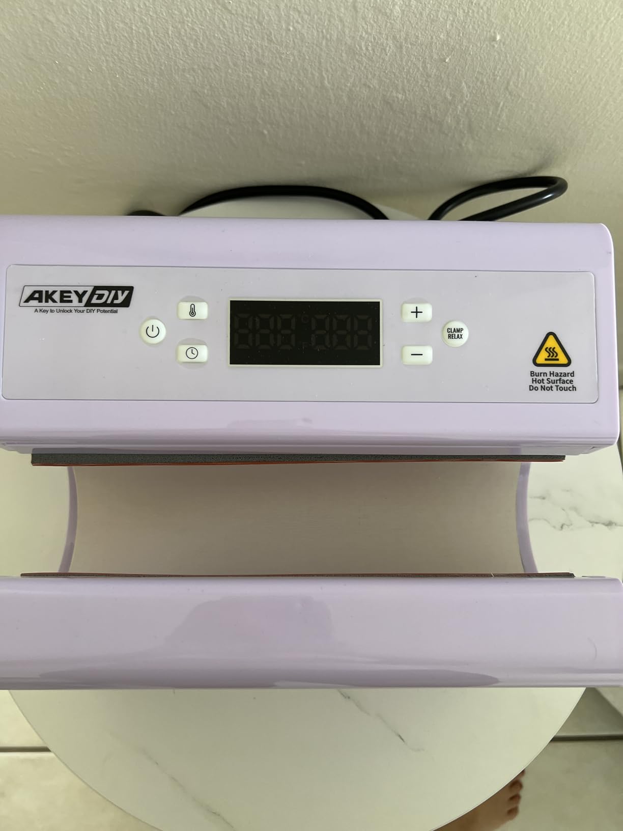 AKEYDIY Auto Tumbler Heat Press Machine 30OZ Mug Press Automatic Press & Release, Temp & Time Setting, Cup Transfer Machine for 11-30OZ Ceramic, Glass, w/Sublimation Papers, Heat Tape & Gloves customer photo 1