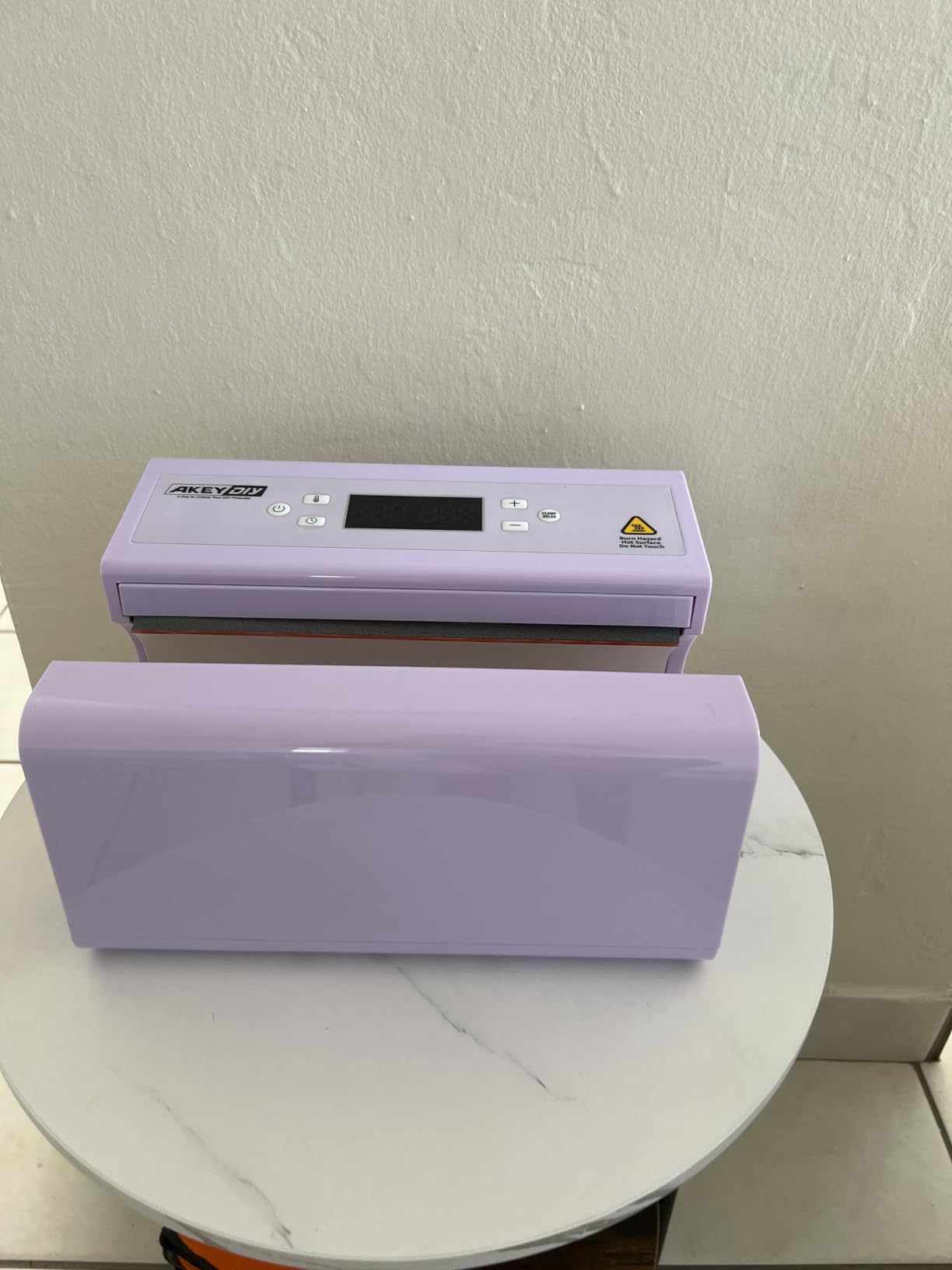 AKEYDIY Auto Tumbler Heat Press Machine 30OZ Mug Press Automatic Press & Release, Temp & Time Setting, Cup Transfer Machine for 11-30OZ Ceramic, Glass, w/Sublimation Papers, Heat Tape & Gloves customer photo 2