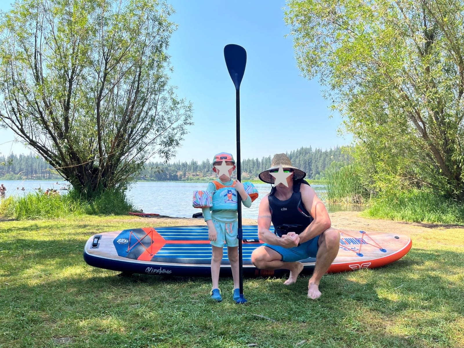 Niphean (Extra Large) Inflatable Paddle Board, SUP for 2+1 People/Family 500lbs Capacity Stand Up Paddle Board with SUP Accessories, StabilTrac Fin Non-Slip Paddleboard for Adults customer photo 2