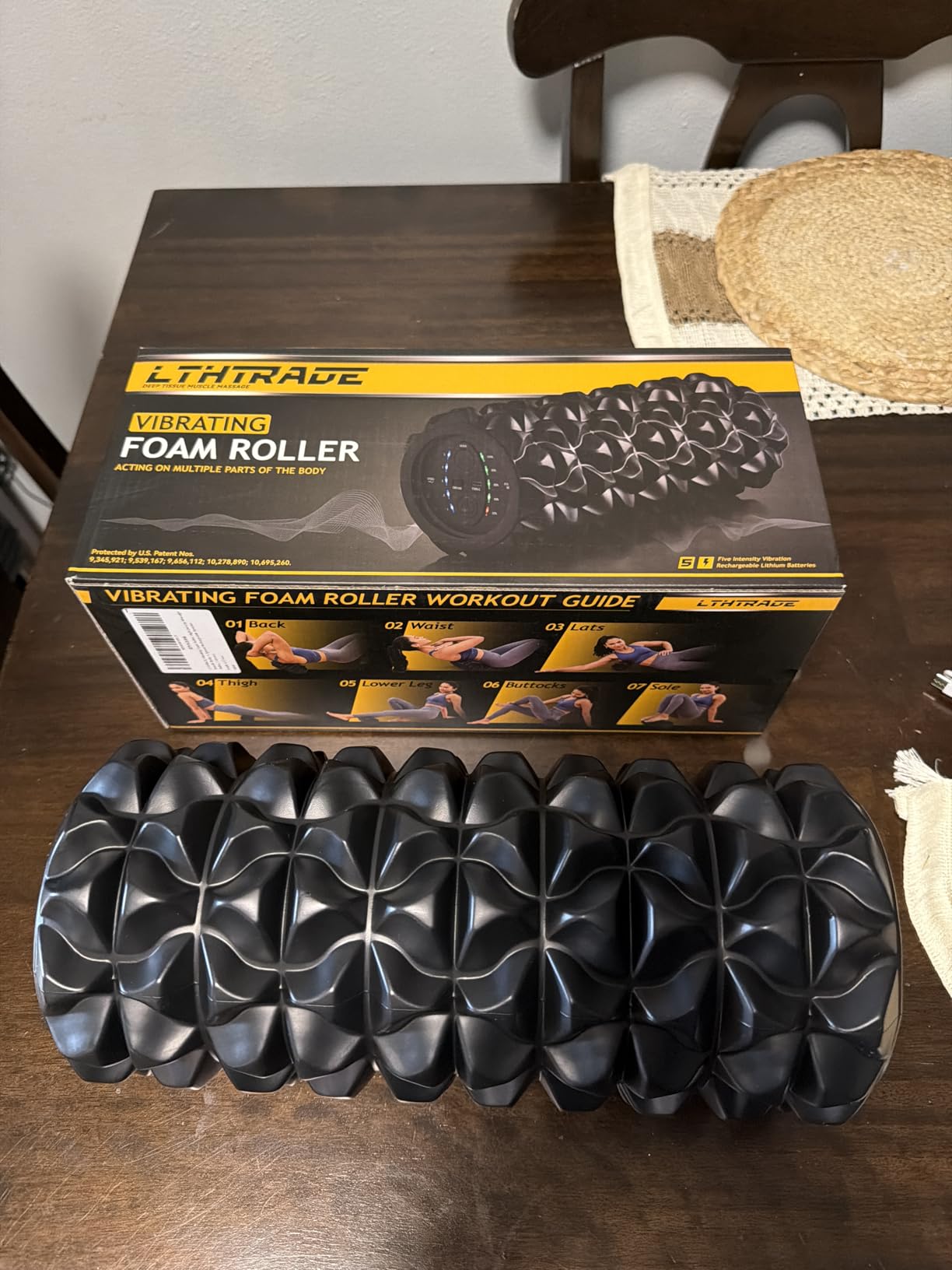 Vibrating Foam Roller, 5-Speed Electric Roller, Rechargeable | High-Density Massage Roller for Muscle Recovery, Pain Relief, Physical Therapy, Deep Tissue Massage, Back, Legs & Shoulders customer photo 1