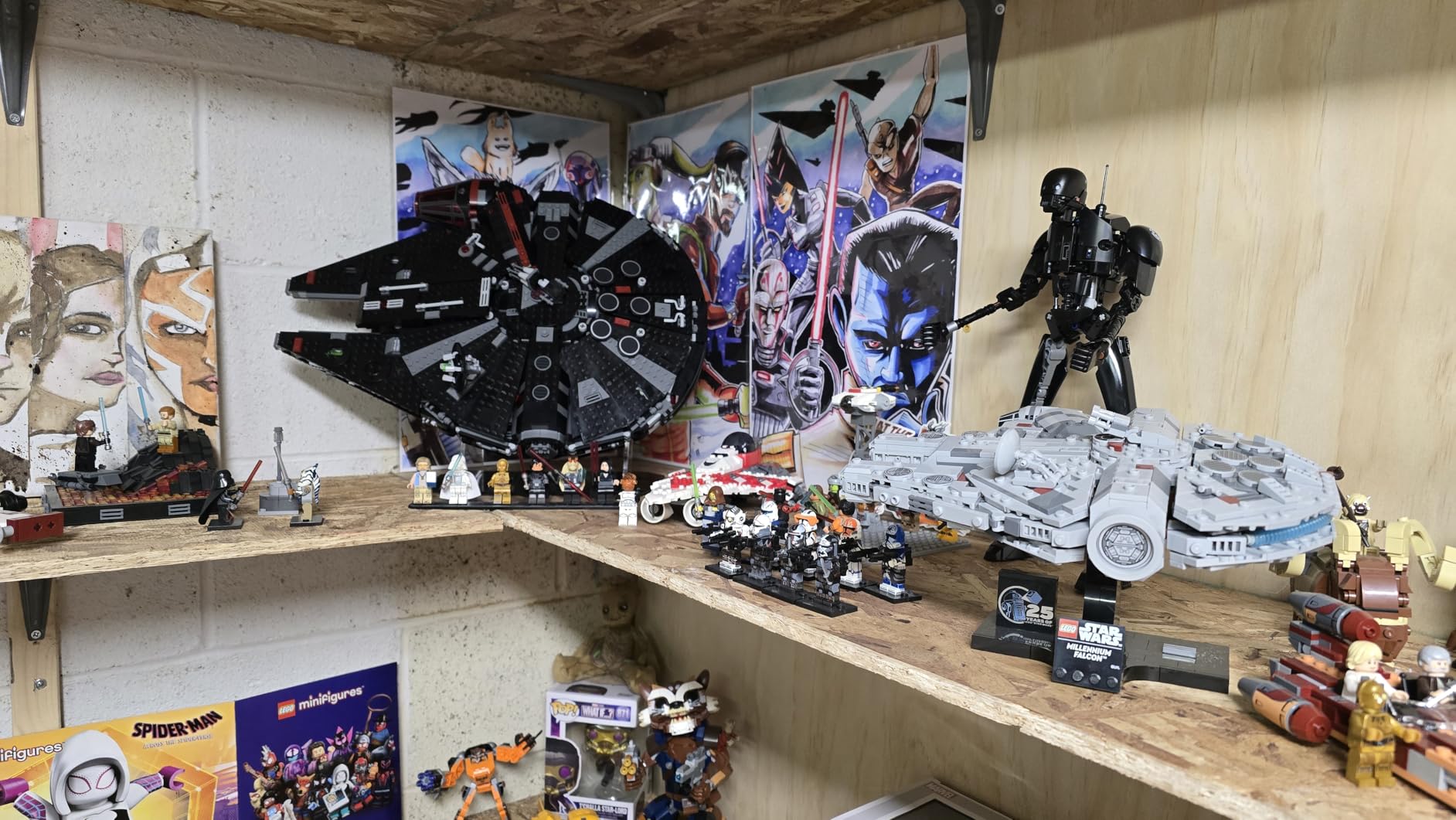 Display Stand Compatible with LEGO Star Wars The Dark Falcon 75389 - Angled Acrylic Stand with Minifigure Base for Star Wars Enthusiasts - Set Not Included customer photo 2
