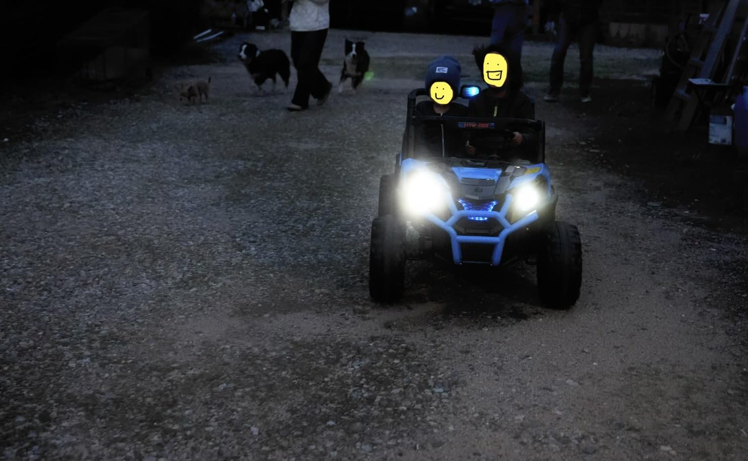 Qaba 24V 2 Seater Ride on Car Electric Off-Road UTV Truck Ages 3-8 White | Parent Remote Control, Music, Lights, Ride on Toy for Kids customer photo 1