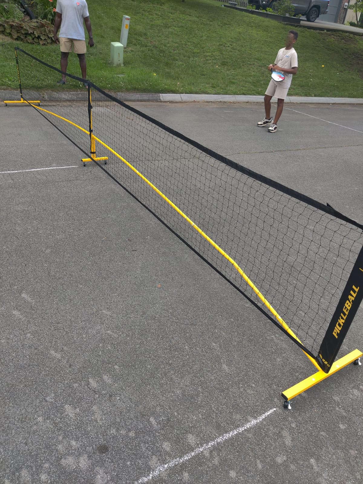 Pickleball Set Net with 4 Paddles, 6FT/11FT/22FT Portable 3-in-1 Pickle Ball Net with Carry Bag, Pickleballs, Designed for All Weather Conditions customer photo 2