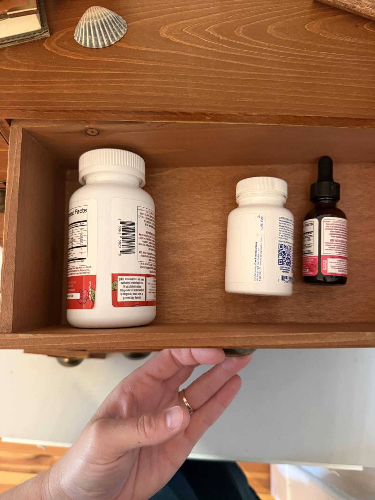 12-Drawer Apothecary Cabinet - Index Card Organizer - Mahogany Wooden Card Catalog - Fits Standard US 3x5in Index Cards - Vintage Desktop Drawer Organizer for Tea, Herbs, and Office Supplies customer photo 2