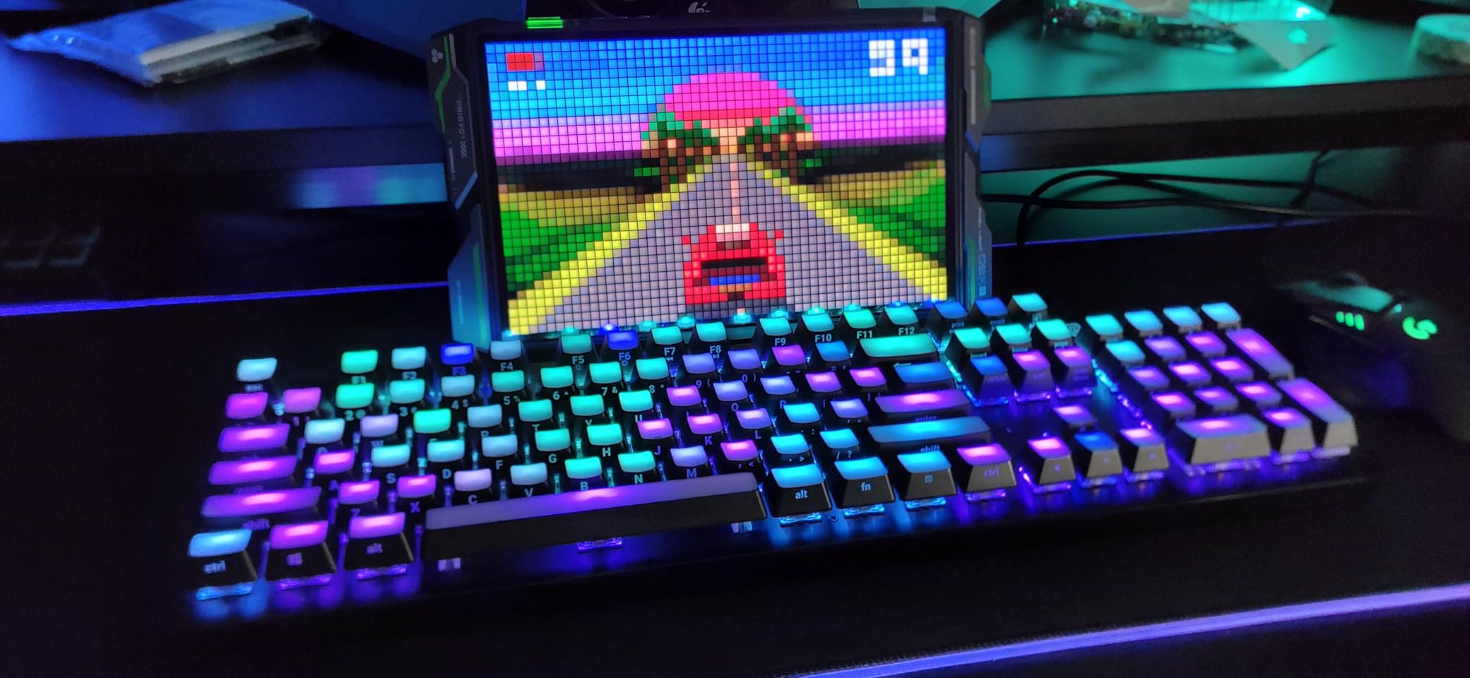 Govee Gaming Pixel Light, LED Panel with Real-time Info Display | 150+ Scene Modes & DIY Options, Smart Pixel Lights (Wi-Fi Only), Works with Alexa, Ideal for Game Room Decor, 32x32 Pixels customer photo 2
