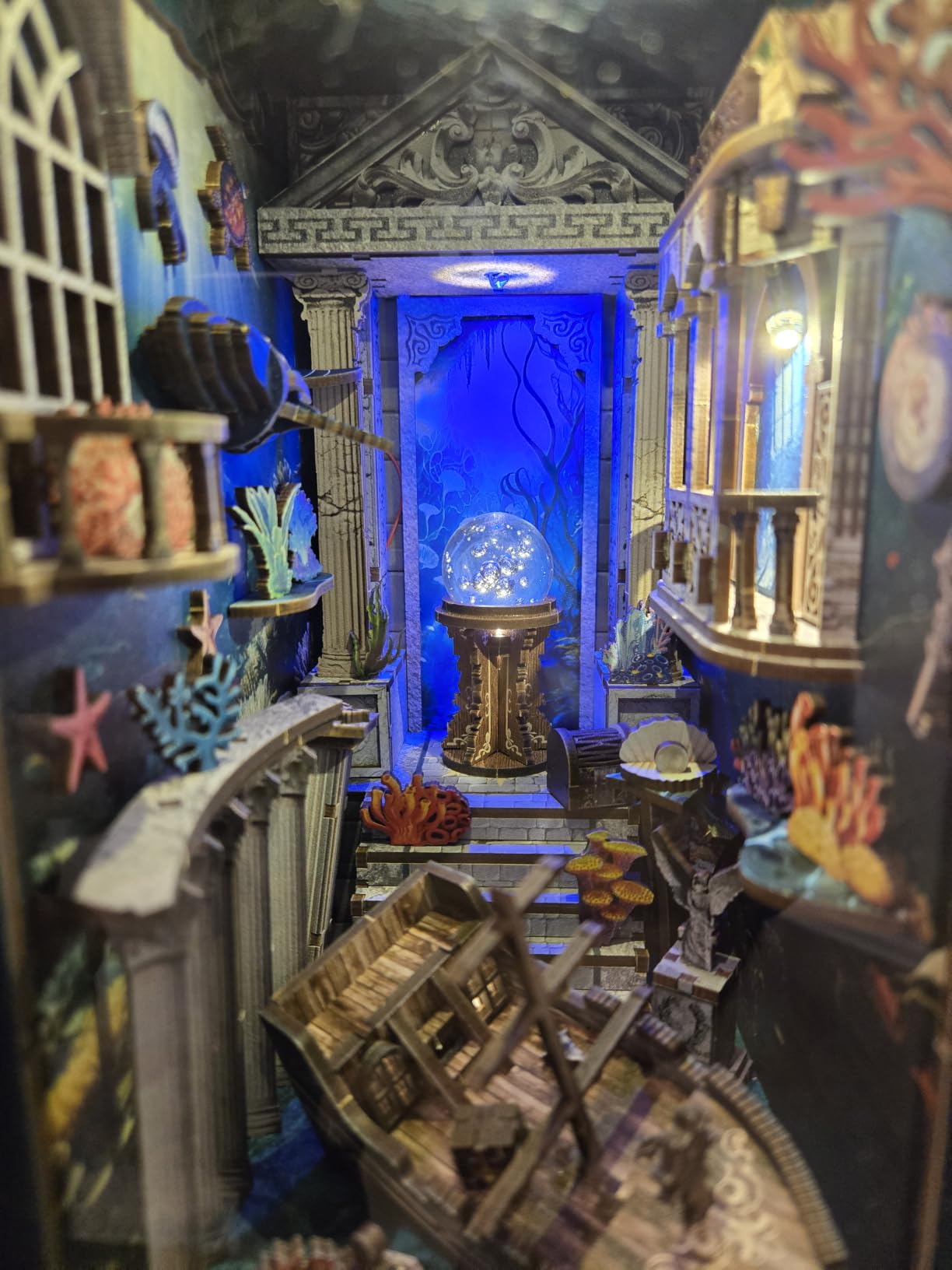 ISSEVE Book Nook Kit, DIY Dollhouse Booknook Kits Bookshelf Insert Décor - Forest Secret World customer photo 1